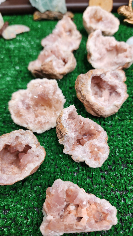 Pink Amethyst Geode Clusters 🎀