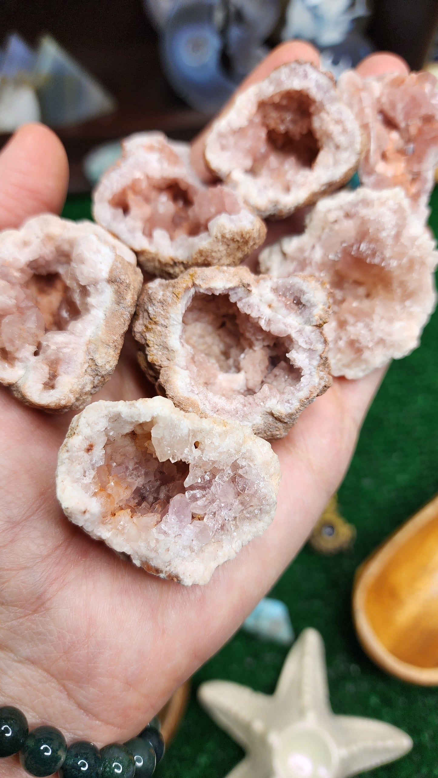 Pink Amethyst Geode Clusters 🎀