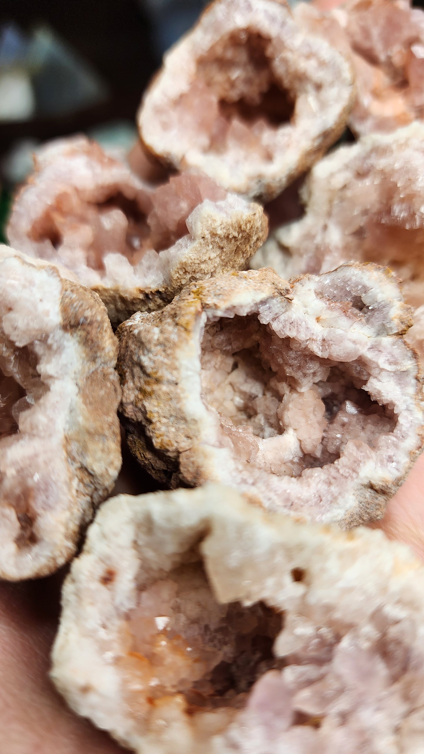 Pink Amethyst Geode Clusters 🎀