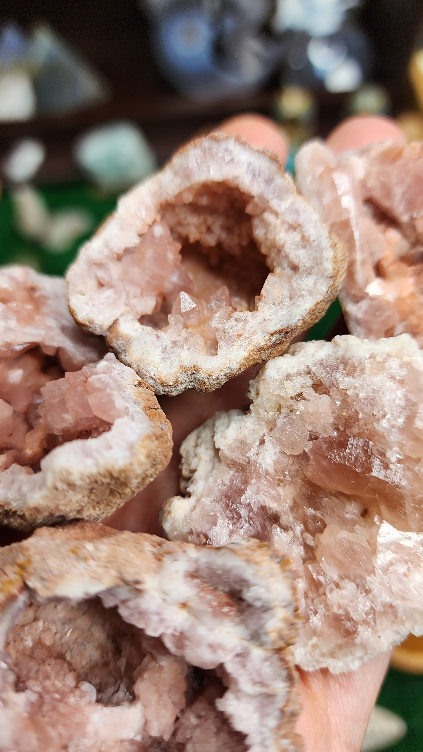 Pink Amethyst Geode Clusters 🎀