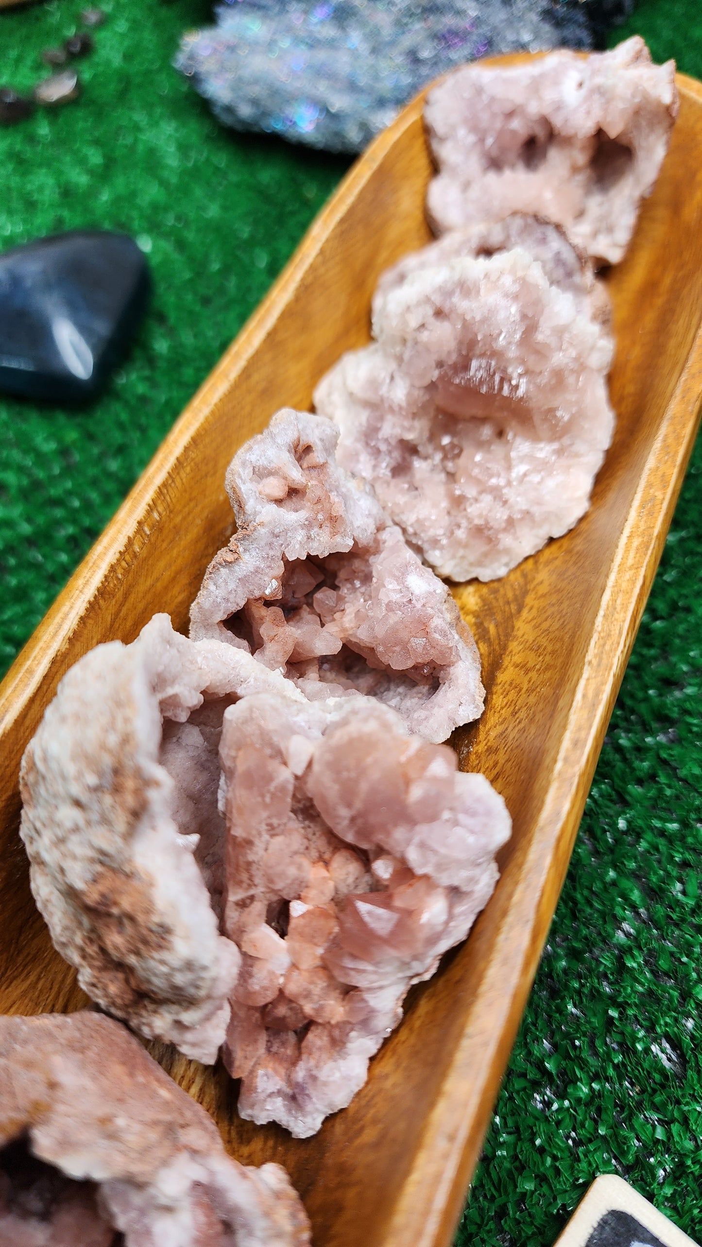 Pink Amethyst Geode Clusters 🎀