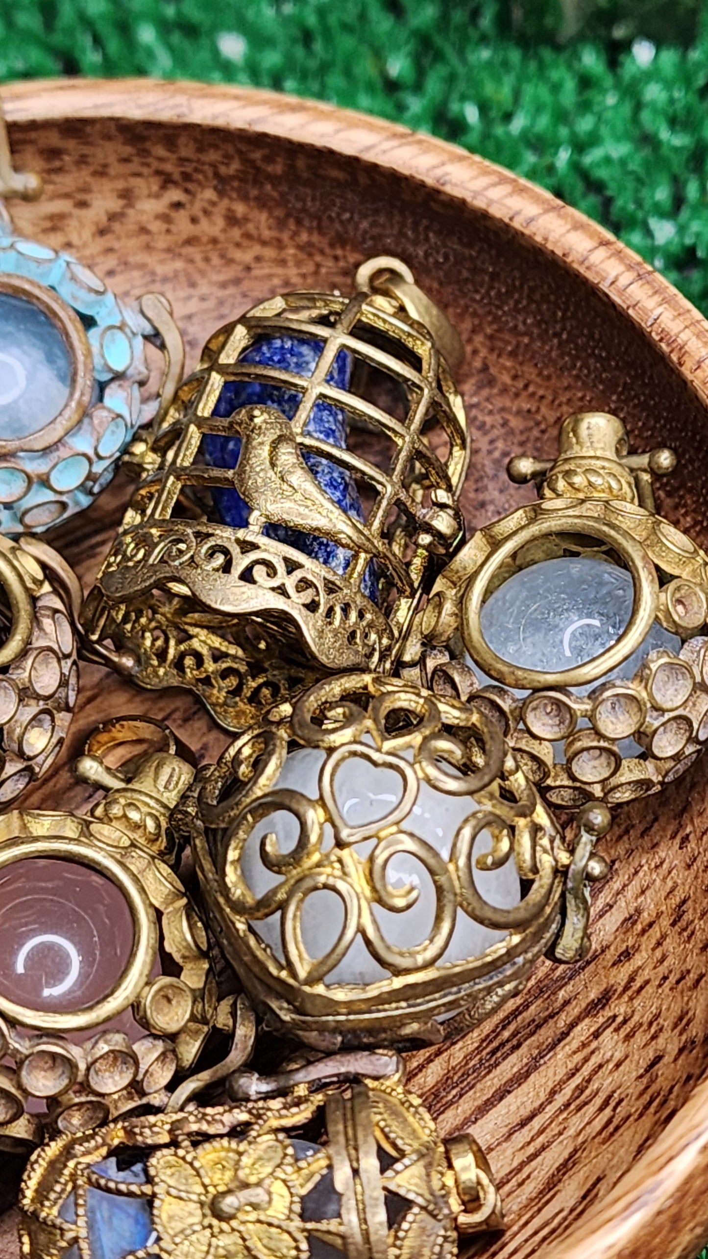 Copper Cages with Crystals