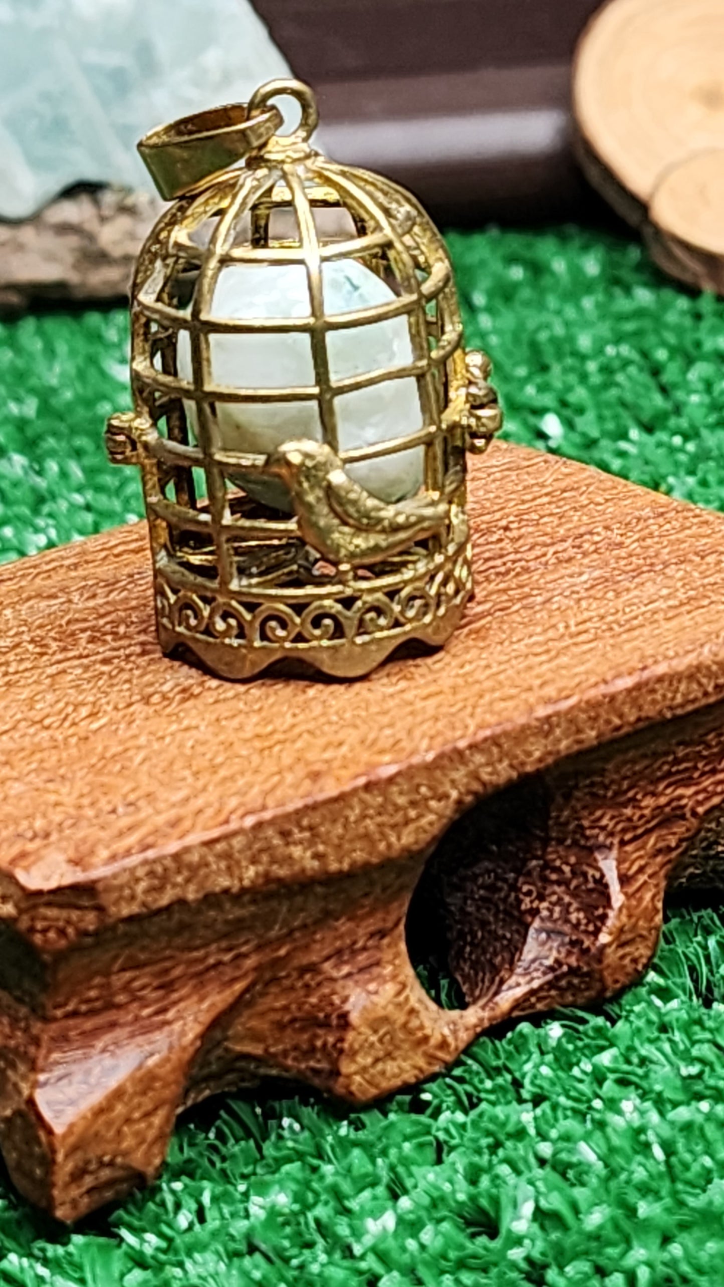 Copper Cages with Crystals