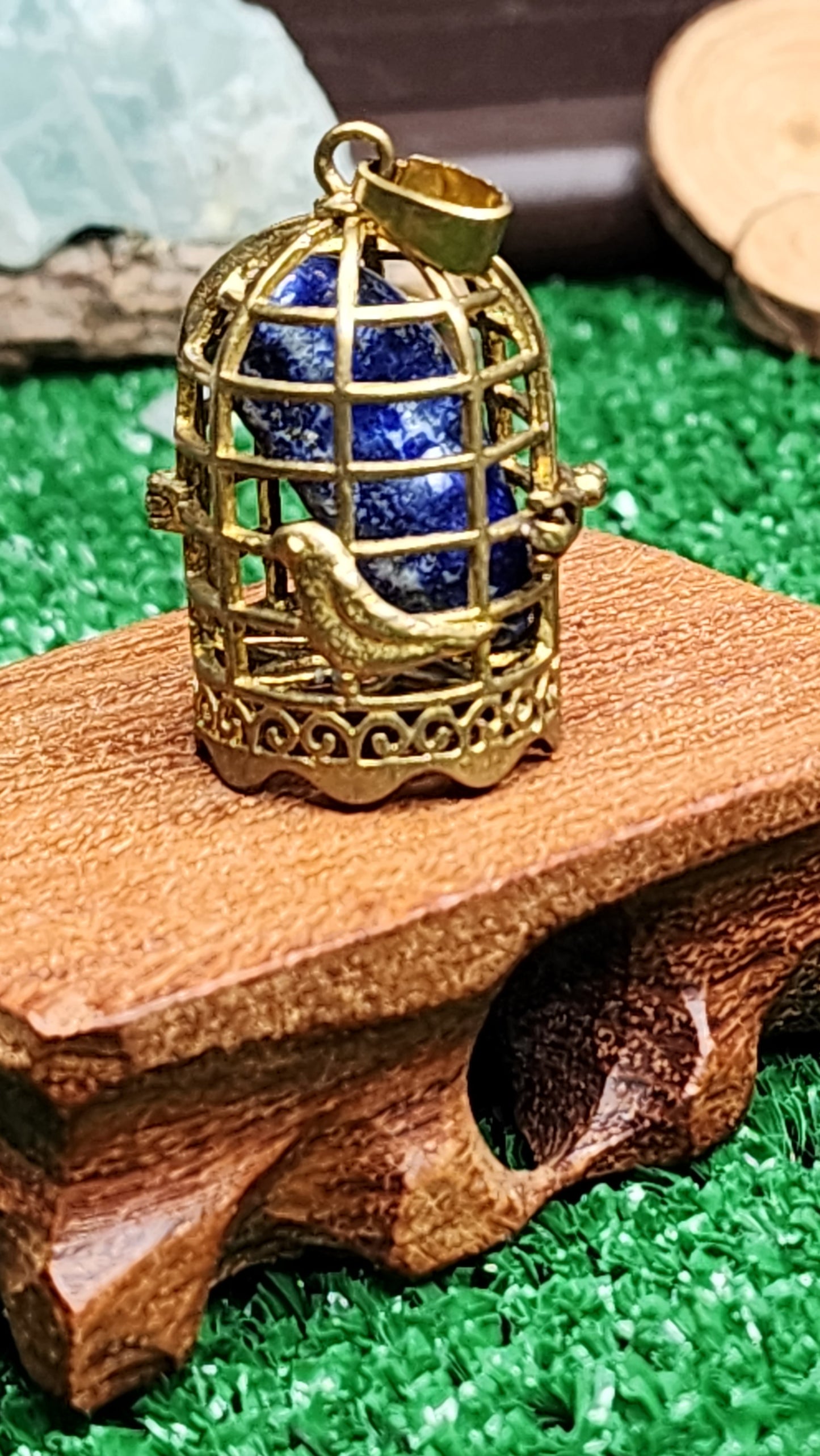 Copper Cages with Crystals