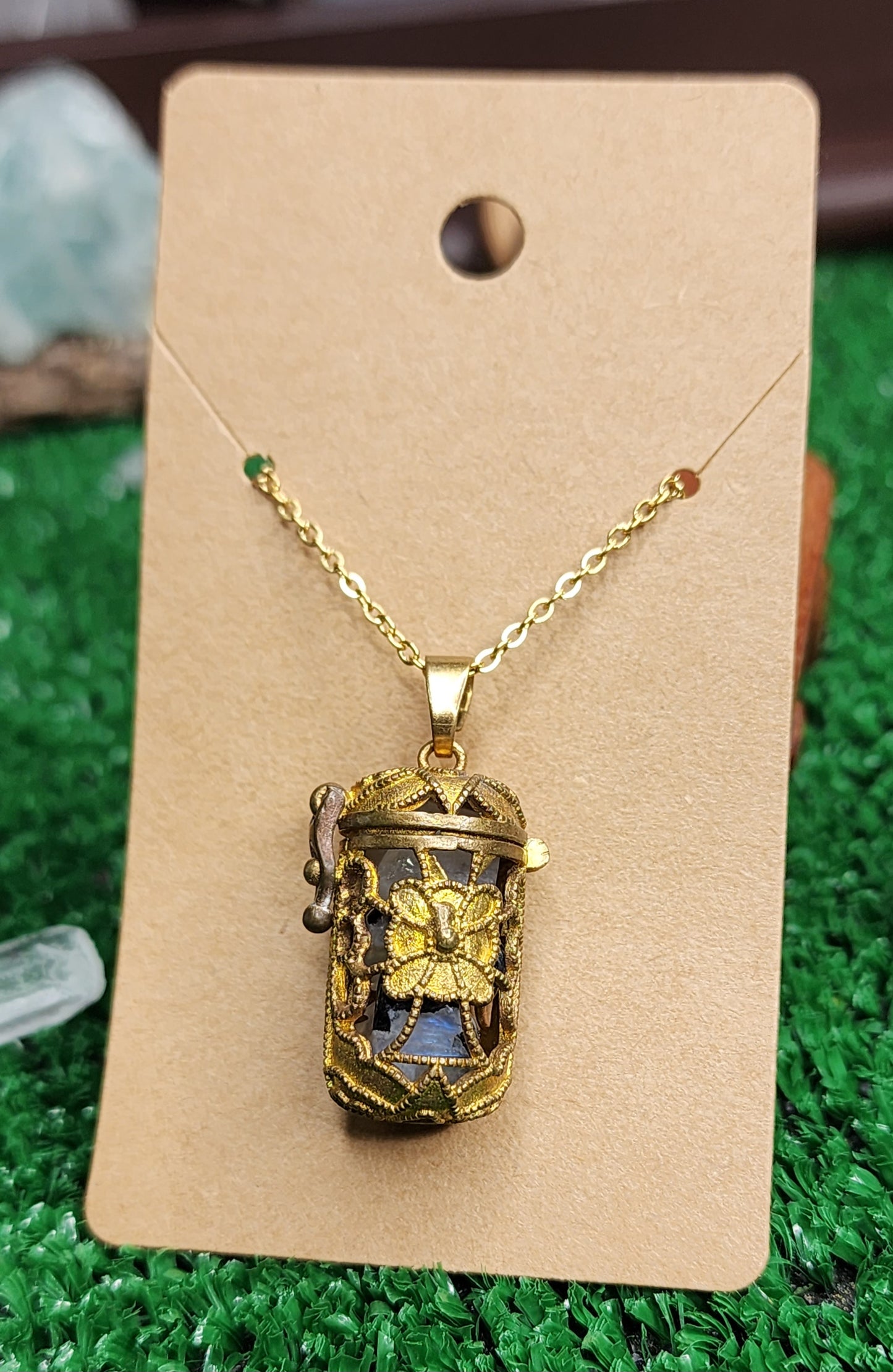 Copper Cages with Crystals