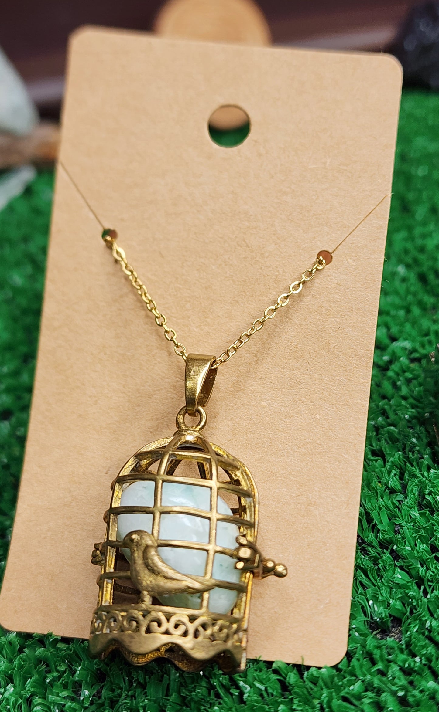 Copper Cages with Crystals