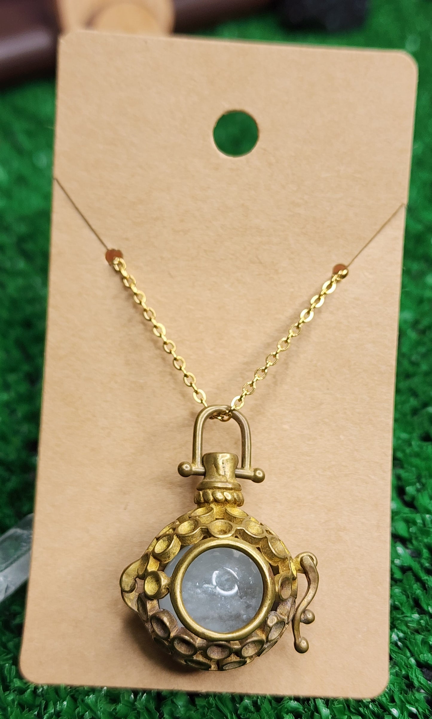 Copper Cages with Crystals