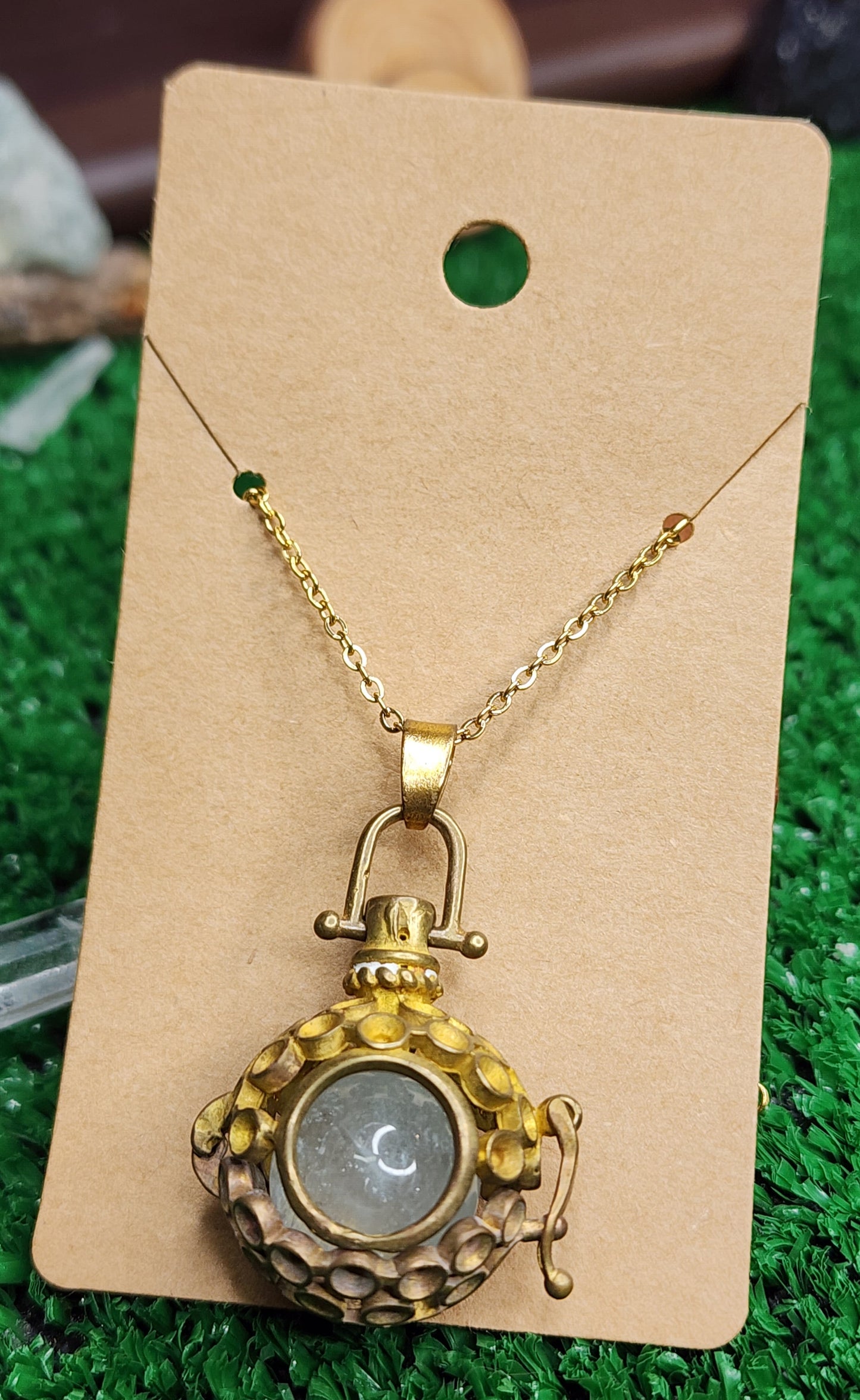 Copper Cages with Crystals