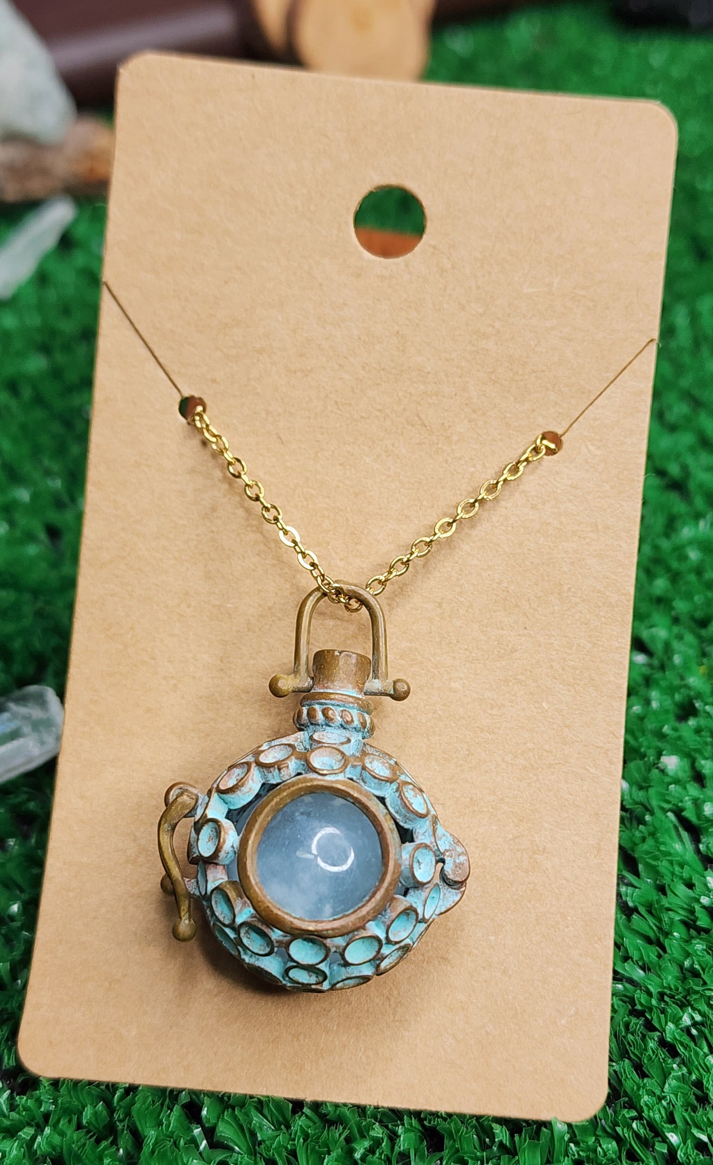 Copper Cages with Crystals