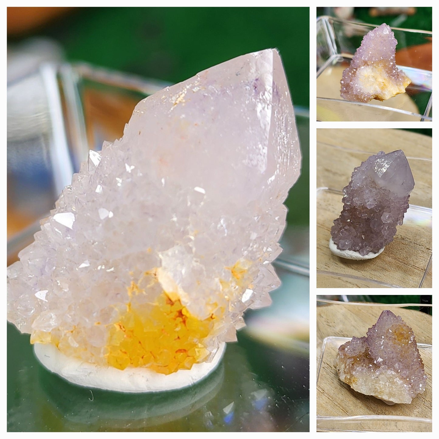 Cactus Quartz / Spirit Quartz Clusters