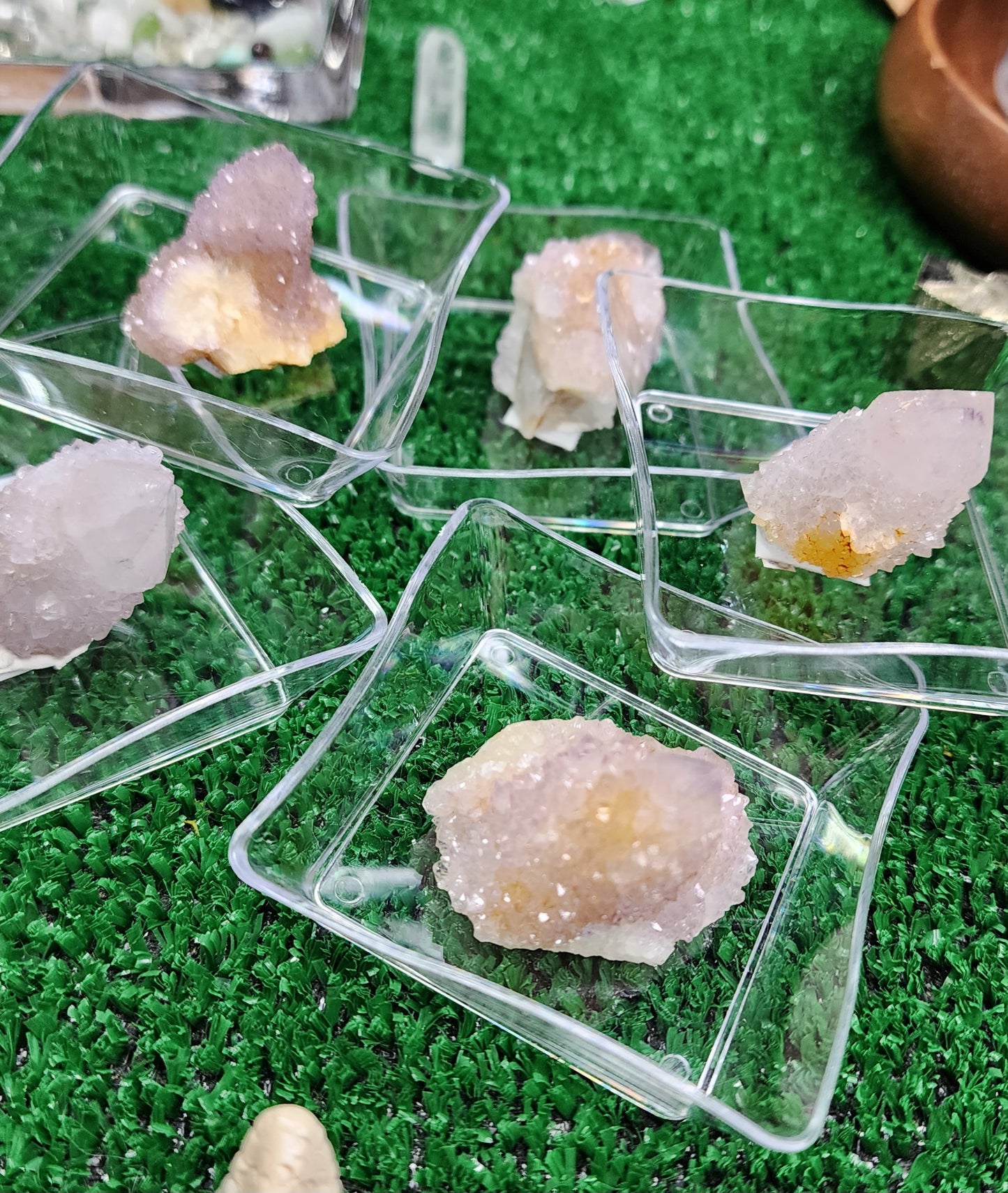 Cactus Quartz / Spirit Quartz Clusters