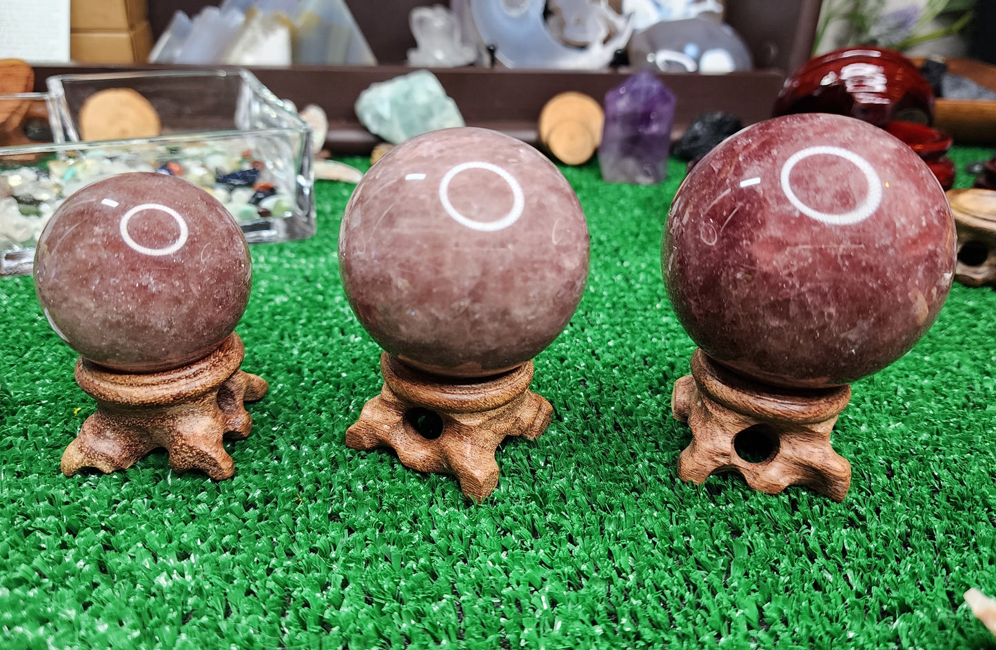Carved Wood - Sphere Stands