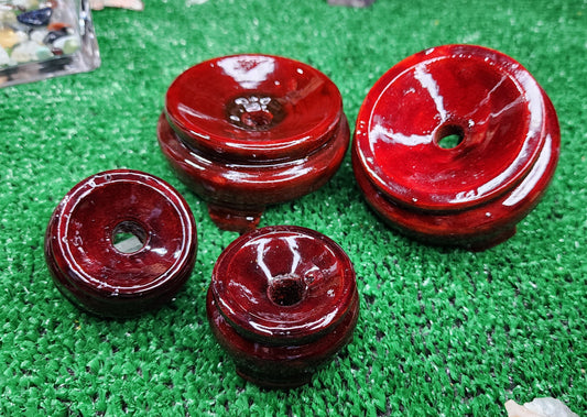 Glossy Cherry Wood - Sphere Stands