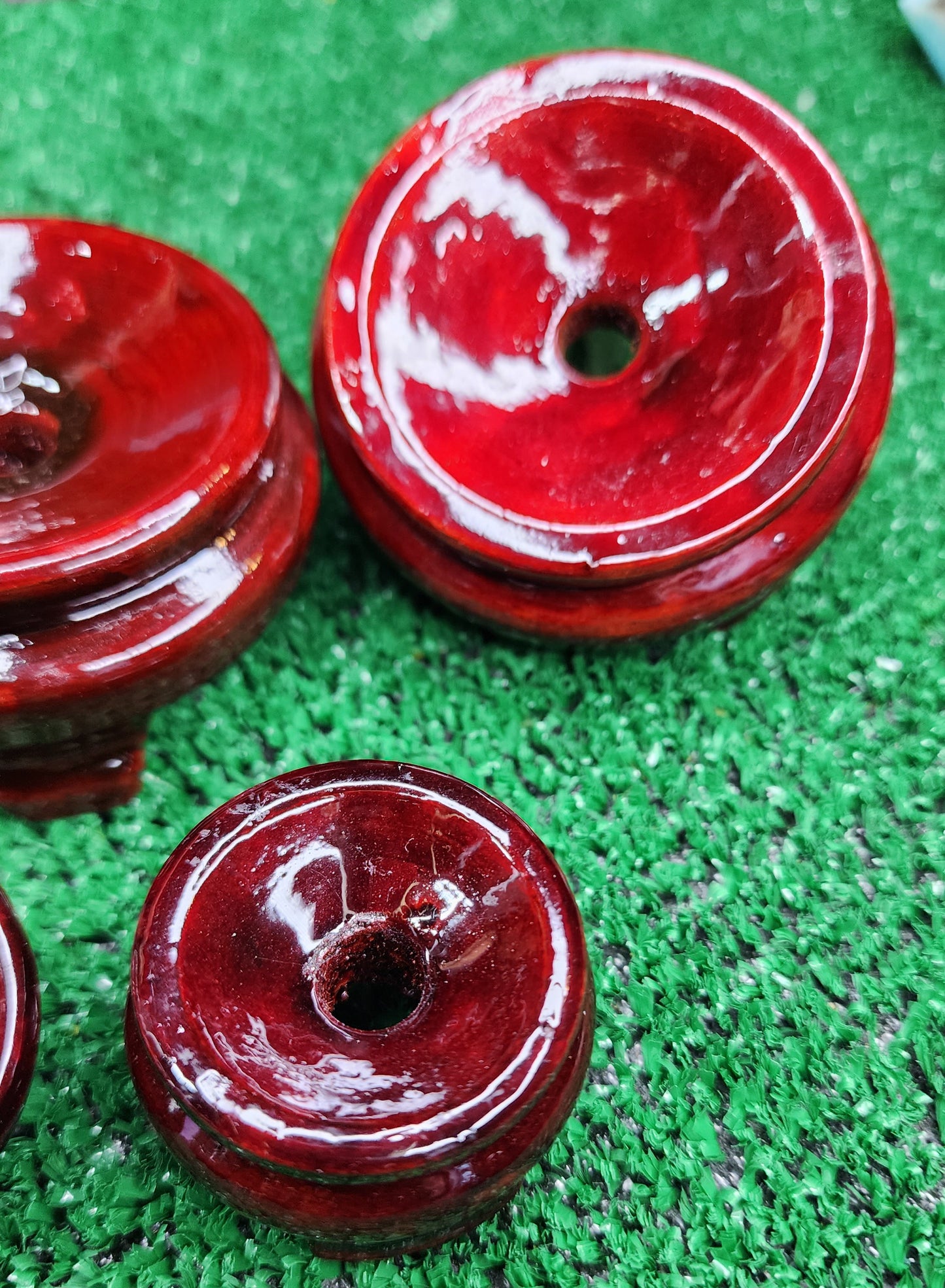 Glossy Cherry Wood - Sphere Stands