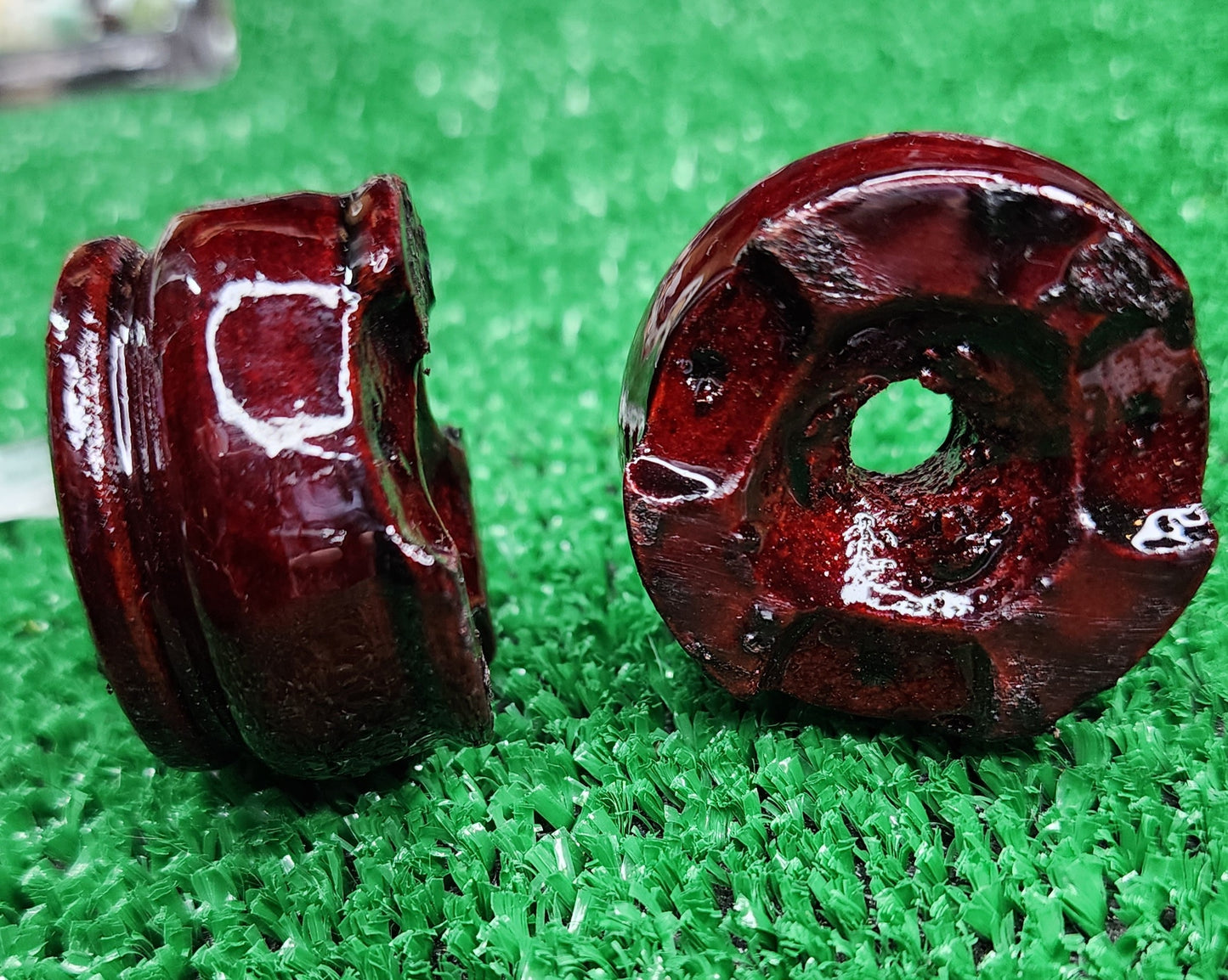 Glossy Cherry Wood - Sphere Stands
