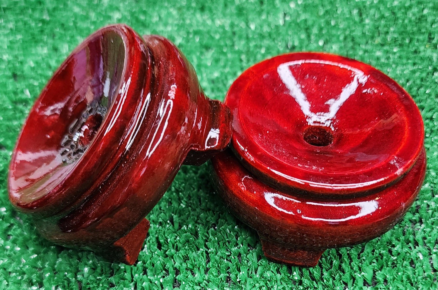 Glossy Cherry Wood - Sphere Stands