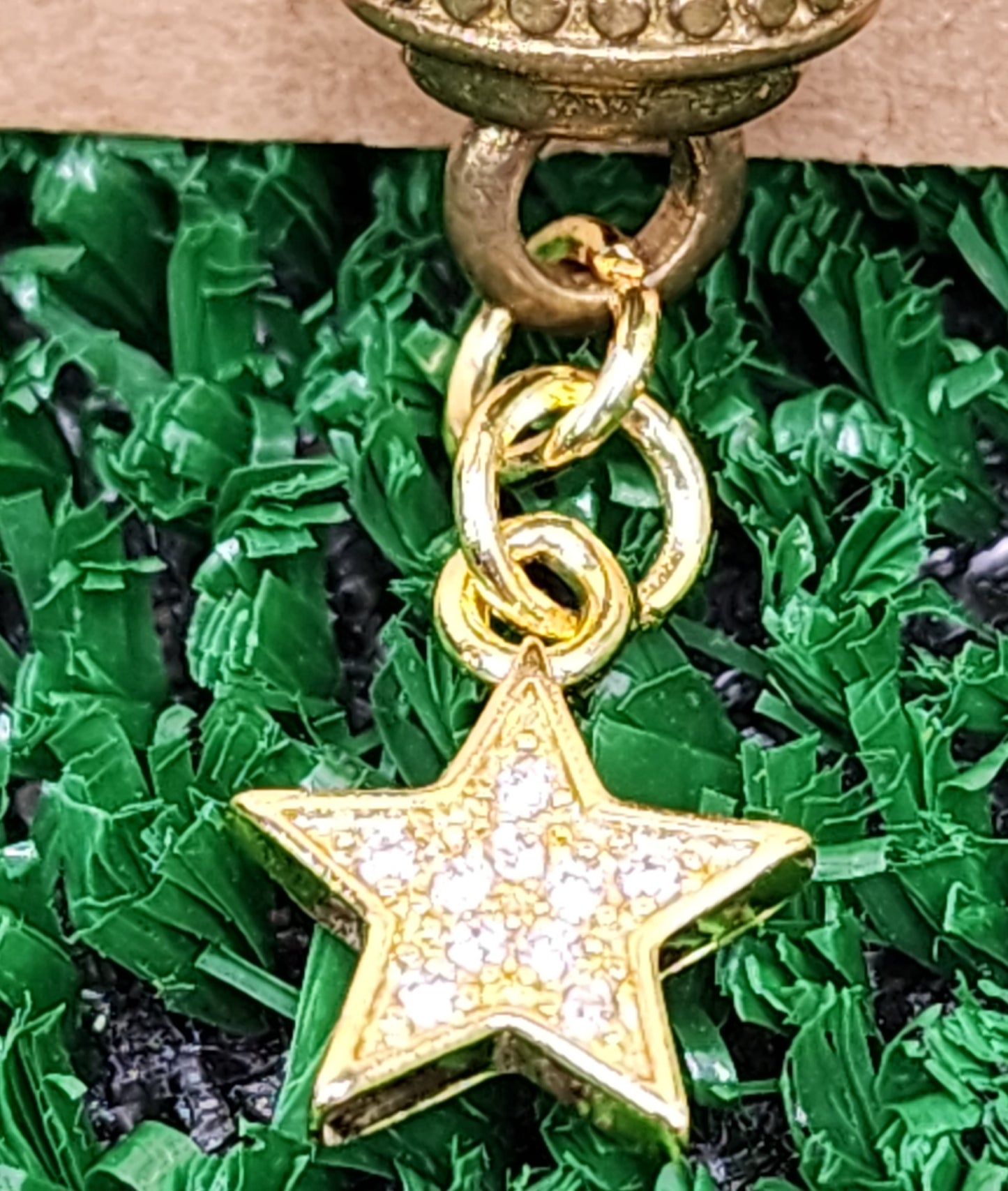 Copper Cage Pendants with Crystal Chips and Charms✨️