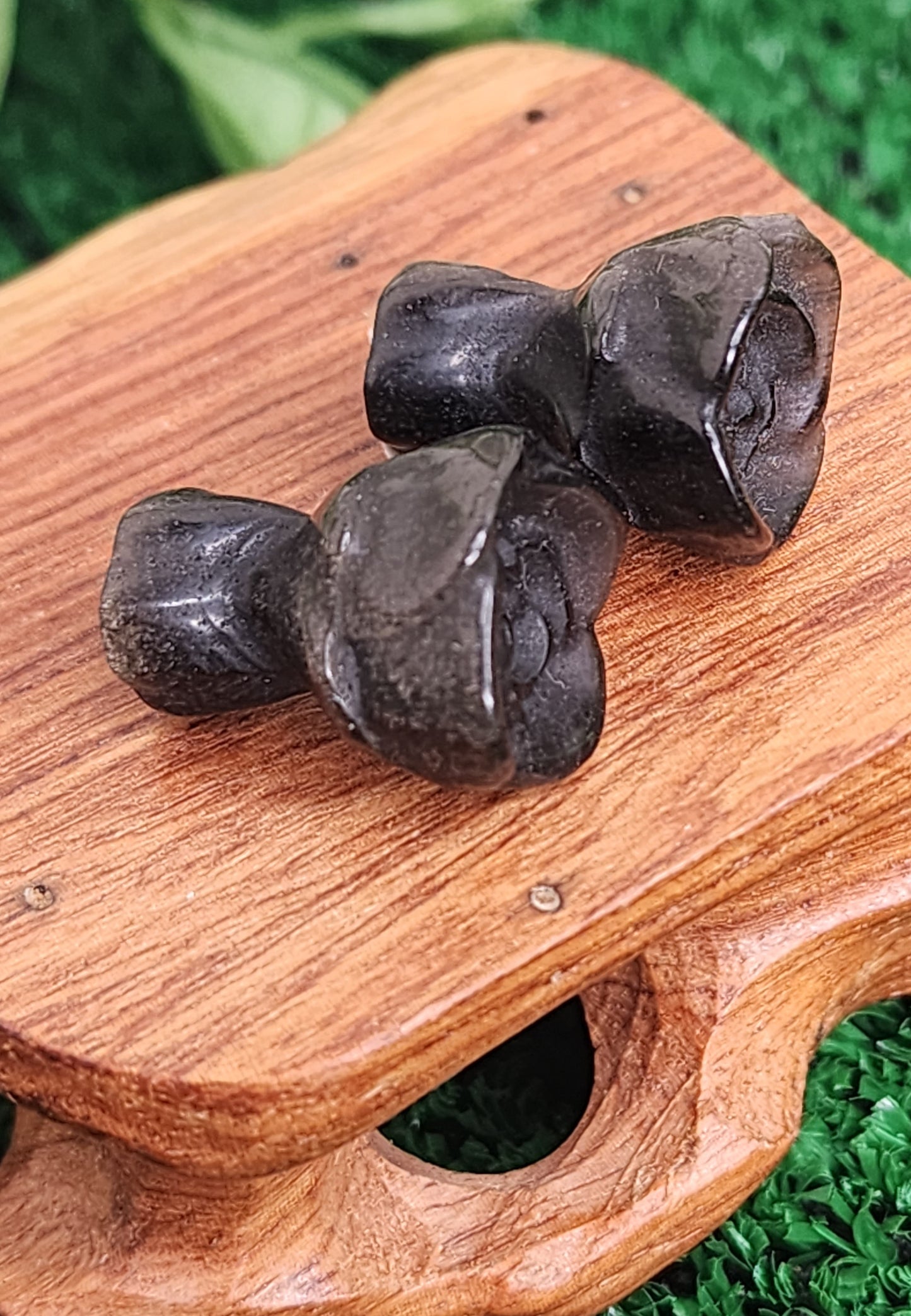 Mini Opalite and Silver Sheen Obsidian Roses 🖤