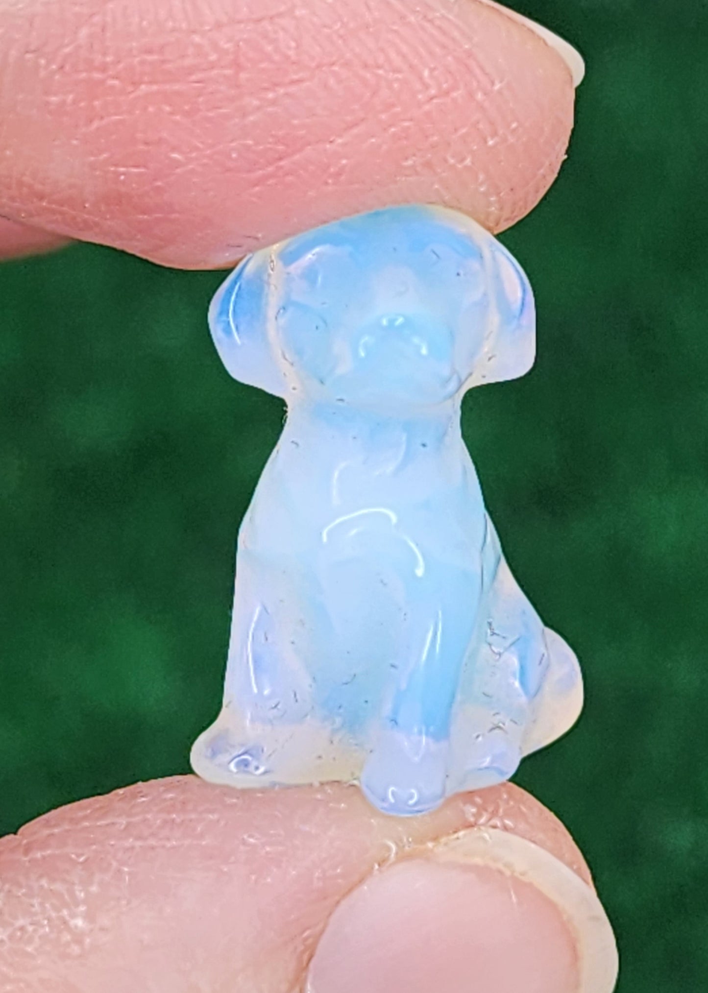 Mini Opalite and Silver Sheen Obsidian Labrador/Retriever Dogs 🦮