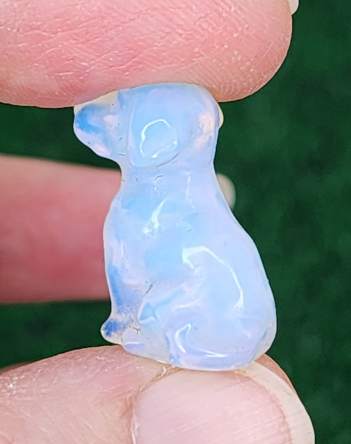 Mini Opalite and Silver Sheen Obsidian Labrador/Retriever Dogs 🦮