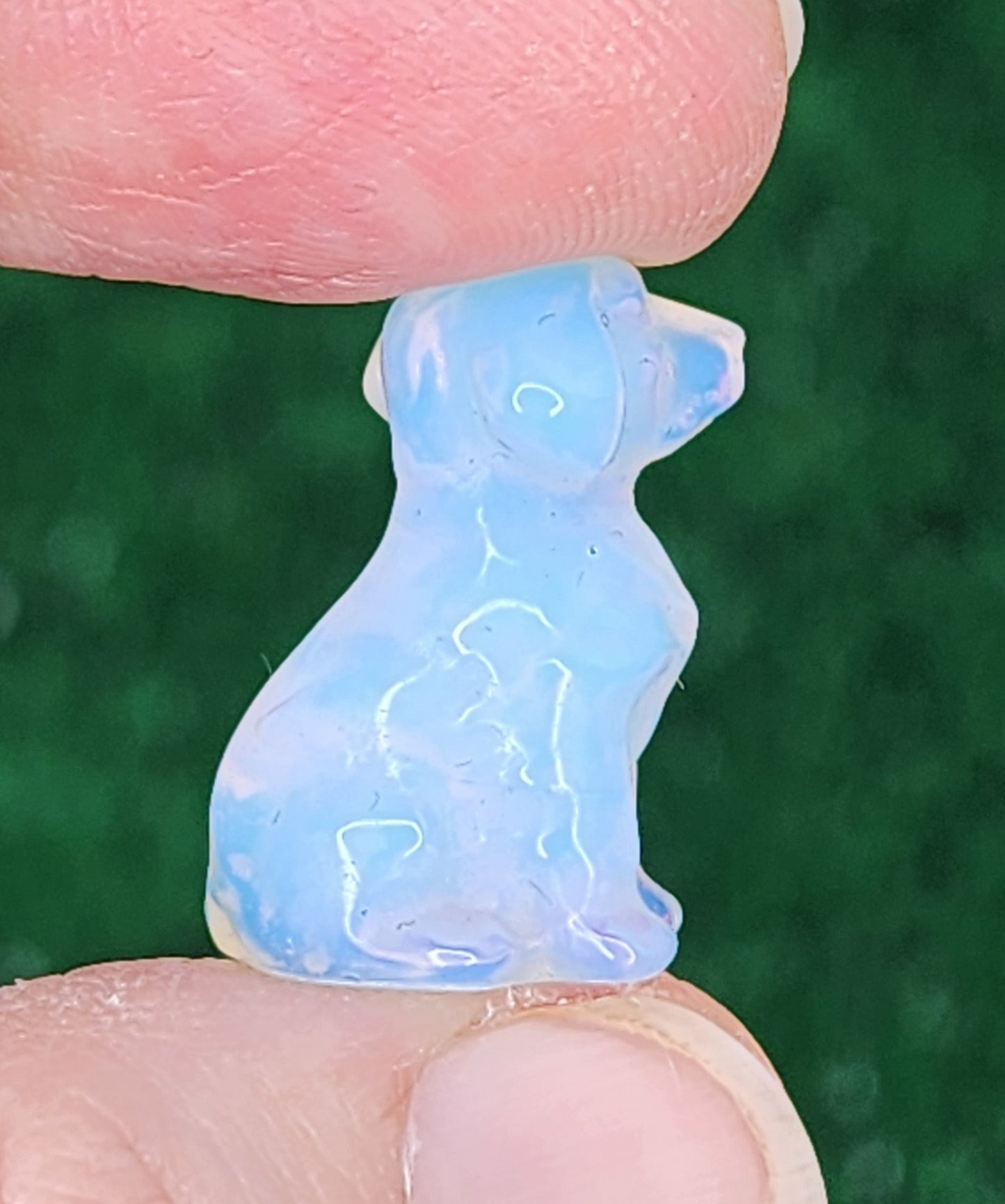 Mini Opalite and Silver Sheen Obsidian Labrador/Retriever Dogs 🦮
