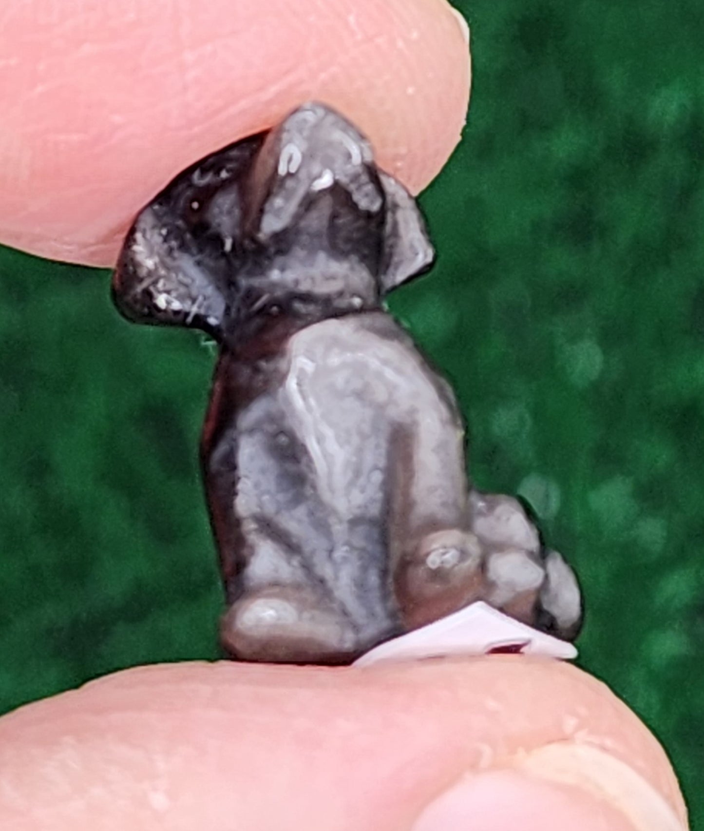Mini Opalite and Silver Sheen Obsidian Labrador/Retriever Dogs 🦮