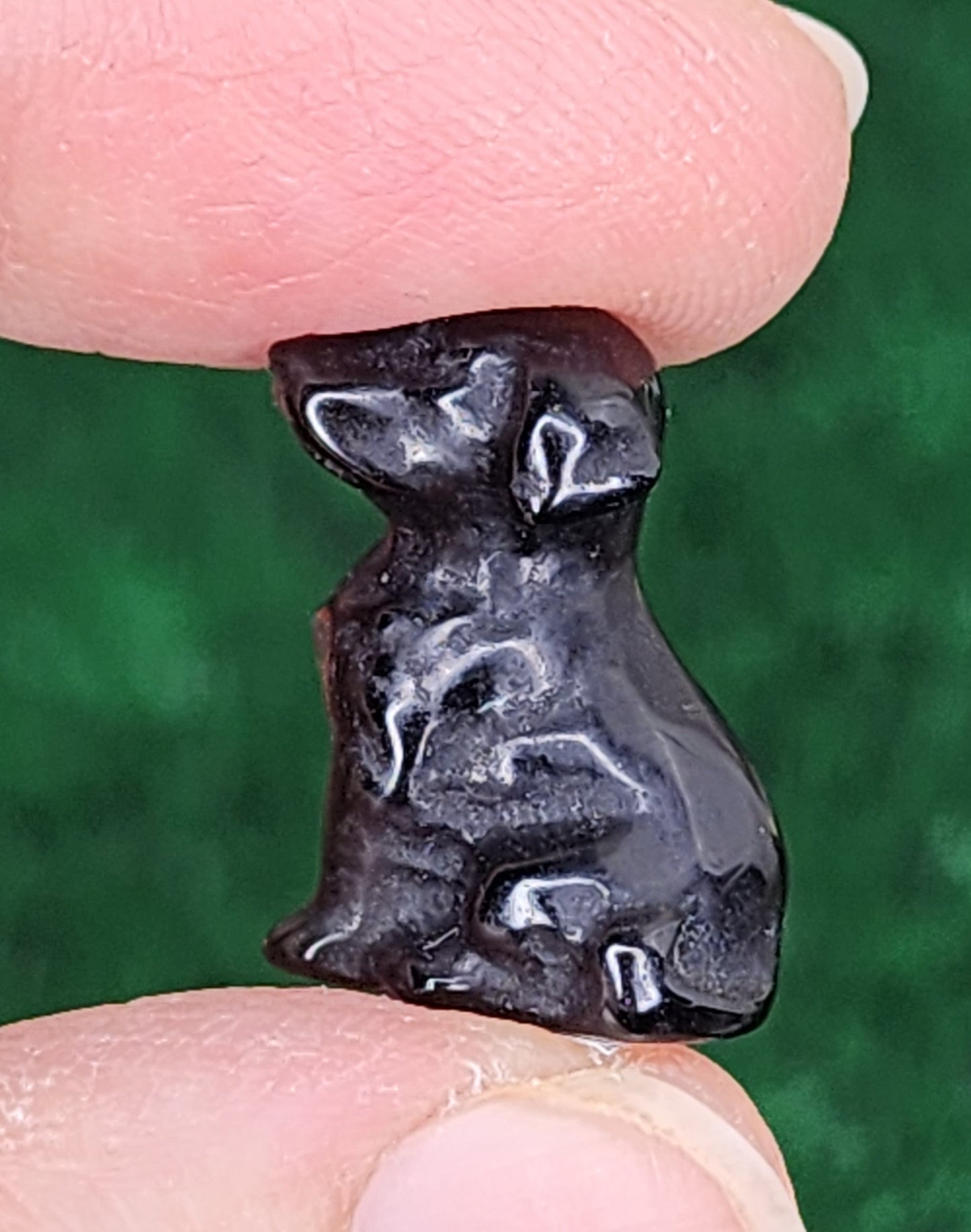Mini Opalite and Silver Sheen Obsidian Labrador/Retriever Dogs 🦮