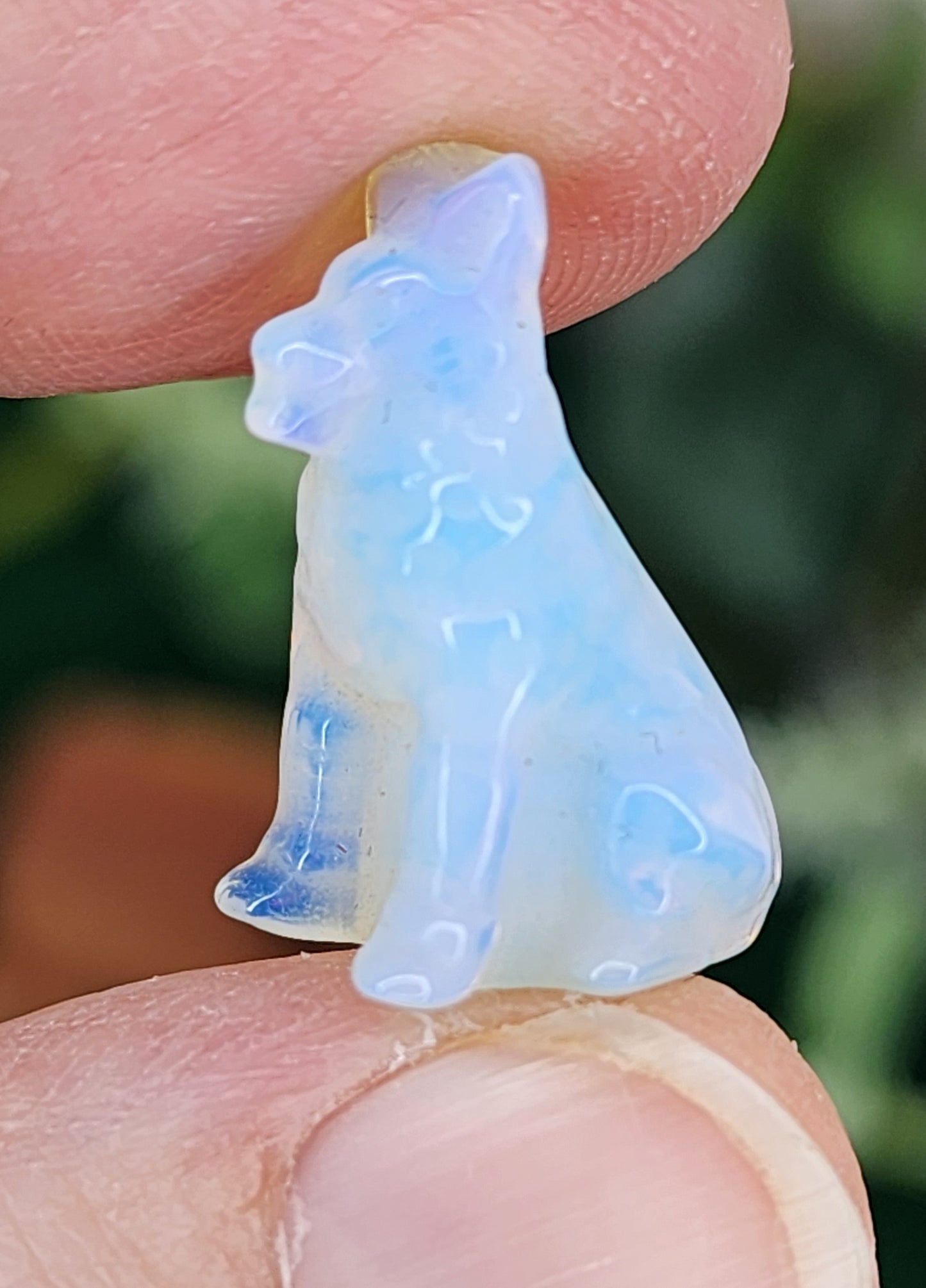 Mini Opalite and Silver Sheen Obsidian Shepherd Dogs 🐕‍🦺