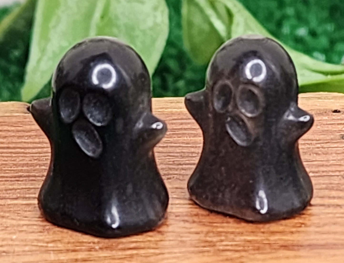 Mini Opalite and Silver Sheen Obsidian Ghosts 👻🖤