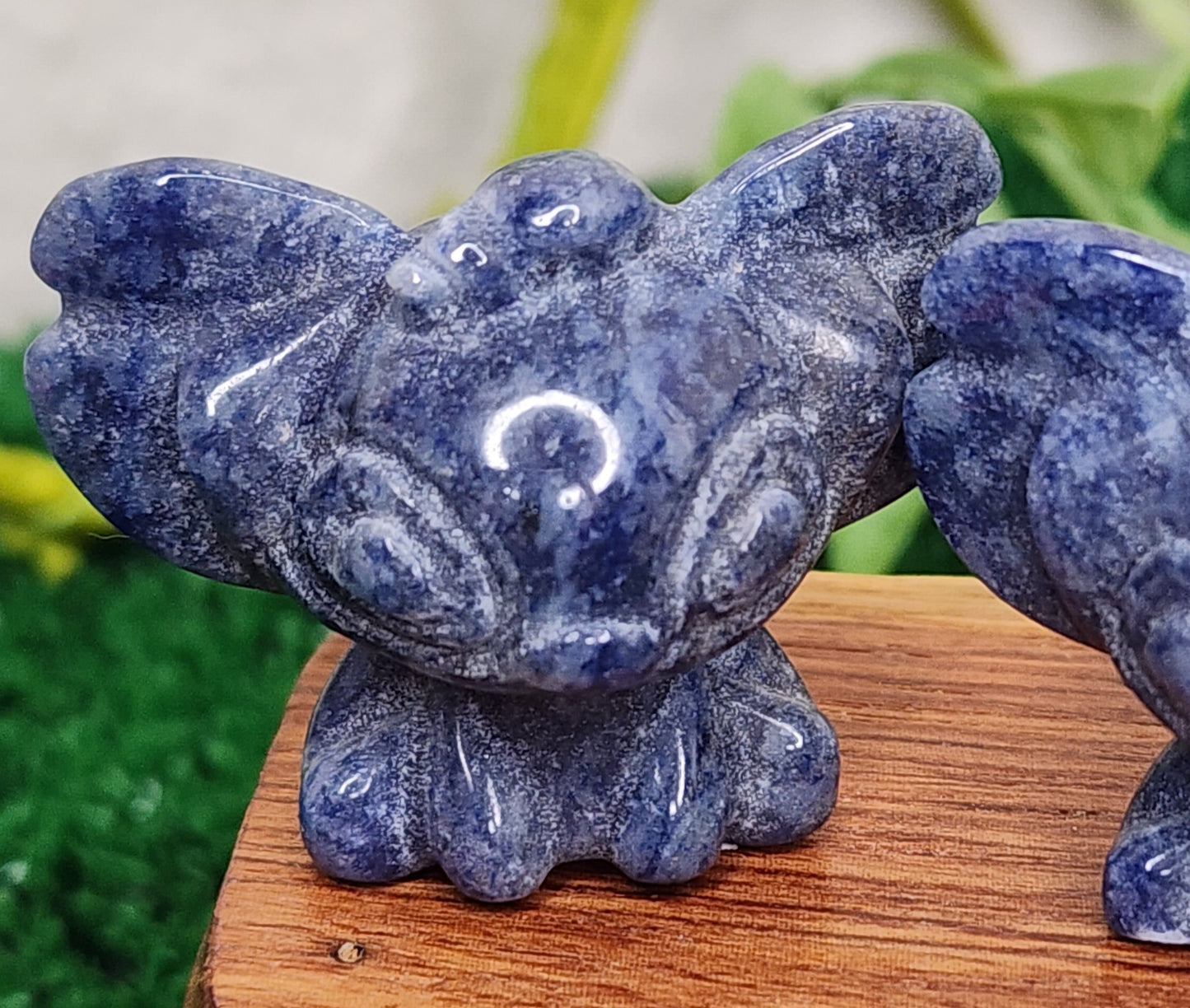 Blue Aventurine 'Stitch' Carvings👾💙