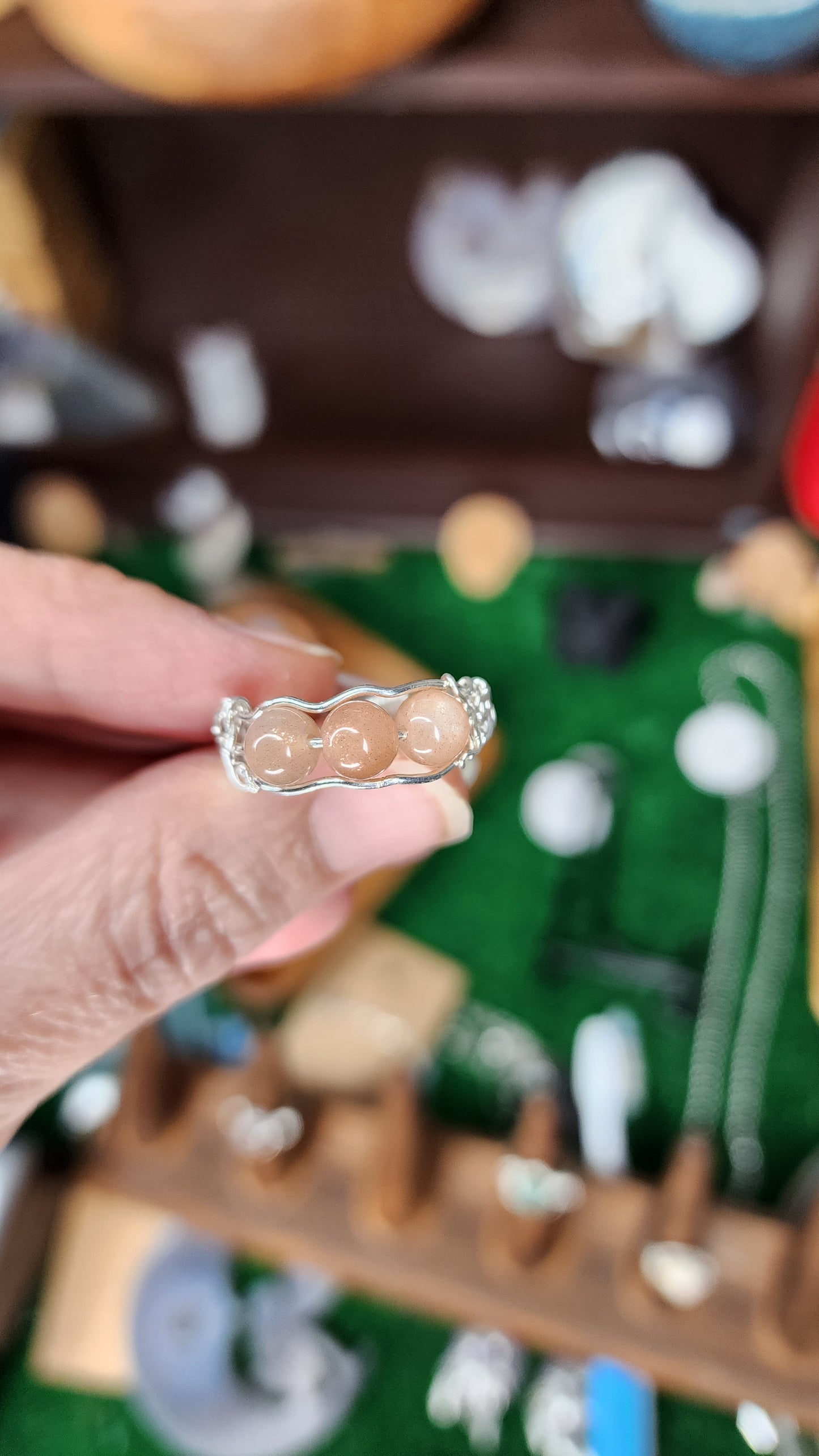 Sunstone Wire Wrapped Ring ☀️