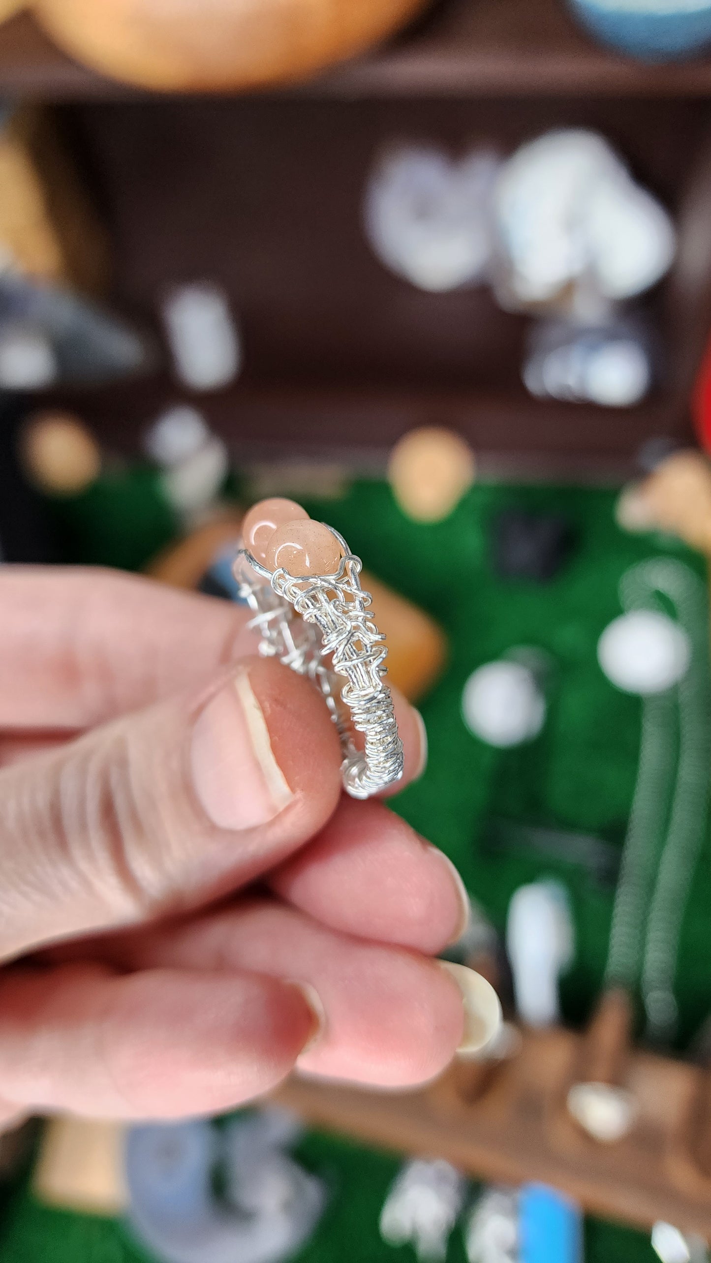 Sunstone Wire Wrapped Ring ☀️