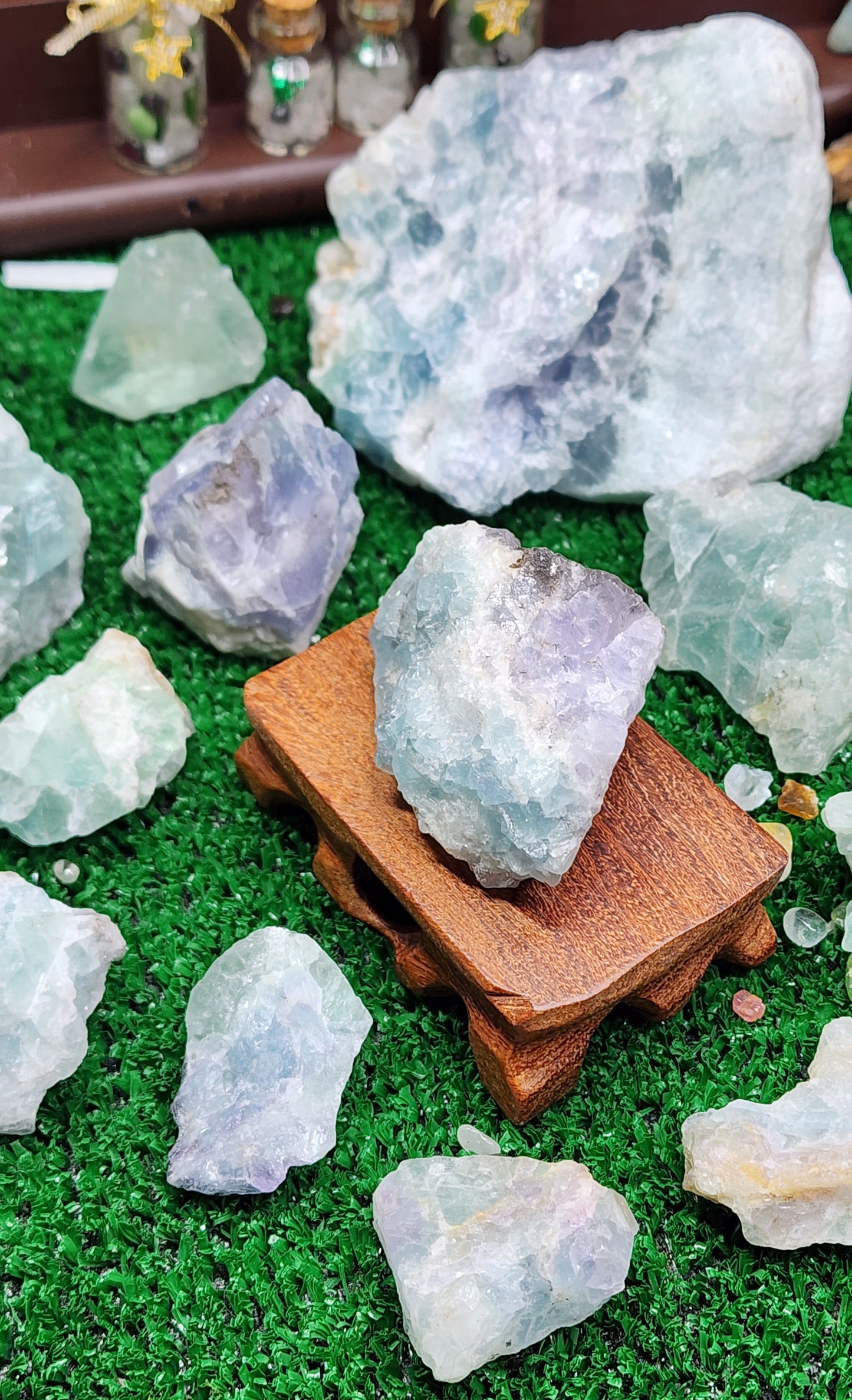 Raw Green Fluorite Chunk (XL) 🌈