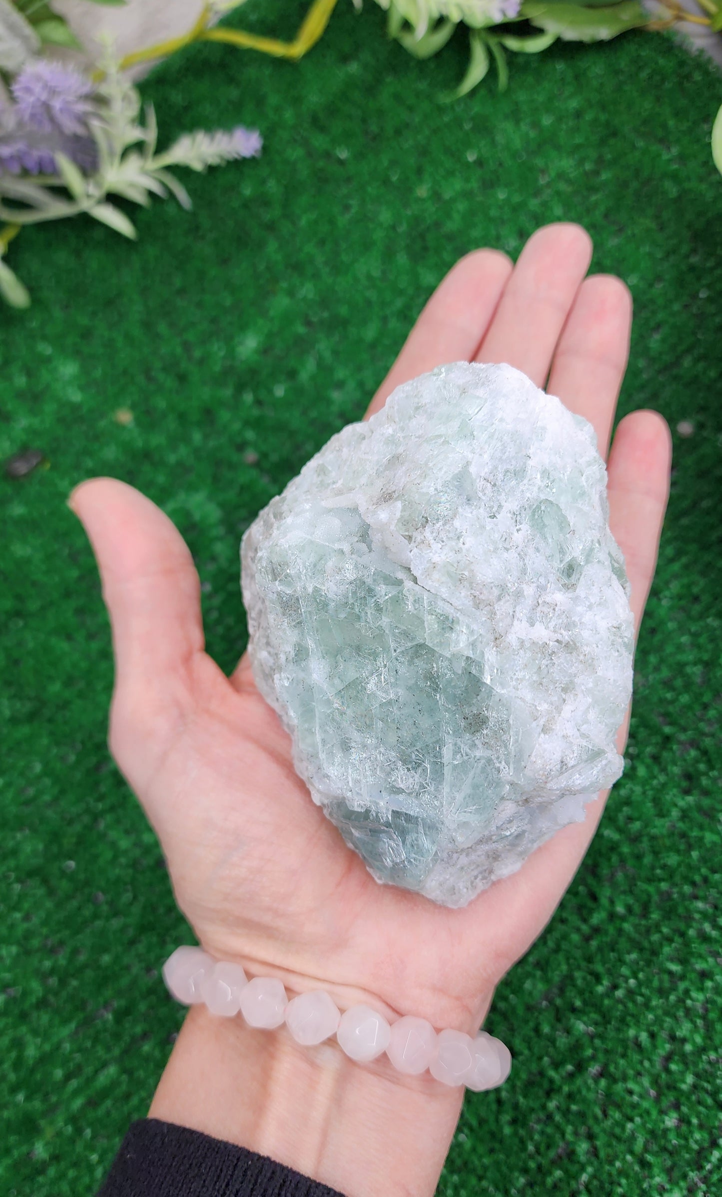 Raw Green Fluorite Chunk (XL) 🌈