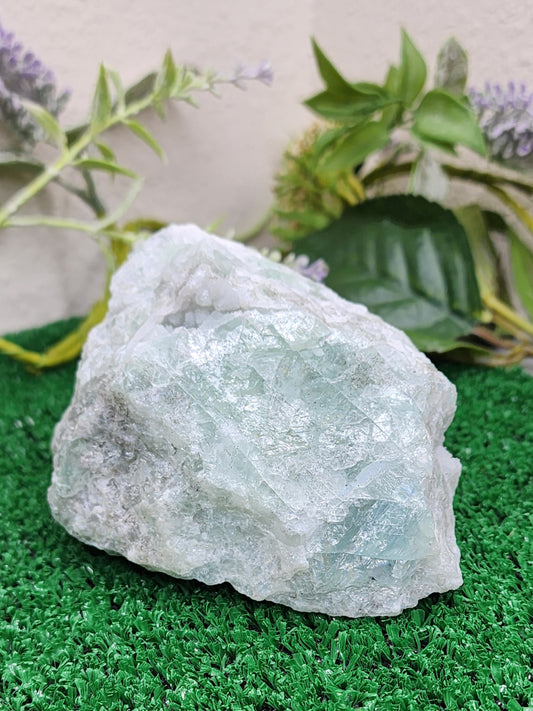 Raw Green Fluorite Chunk (XL) 🌈