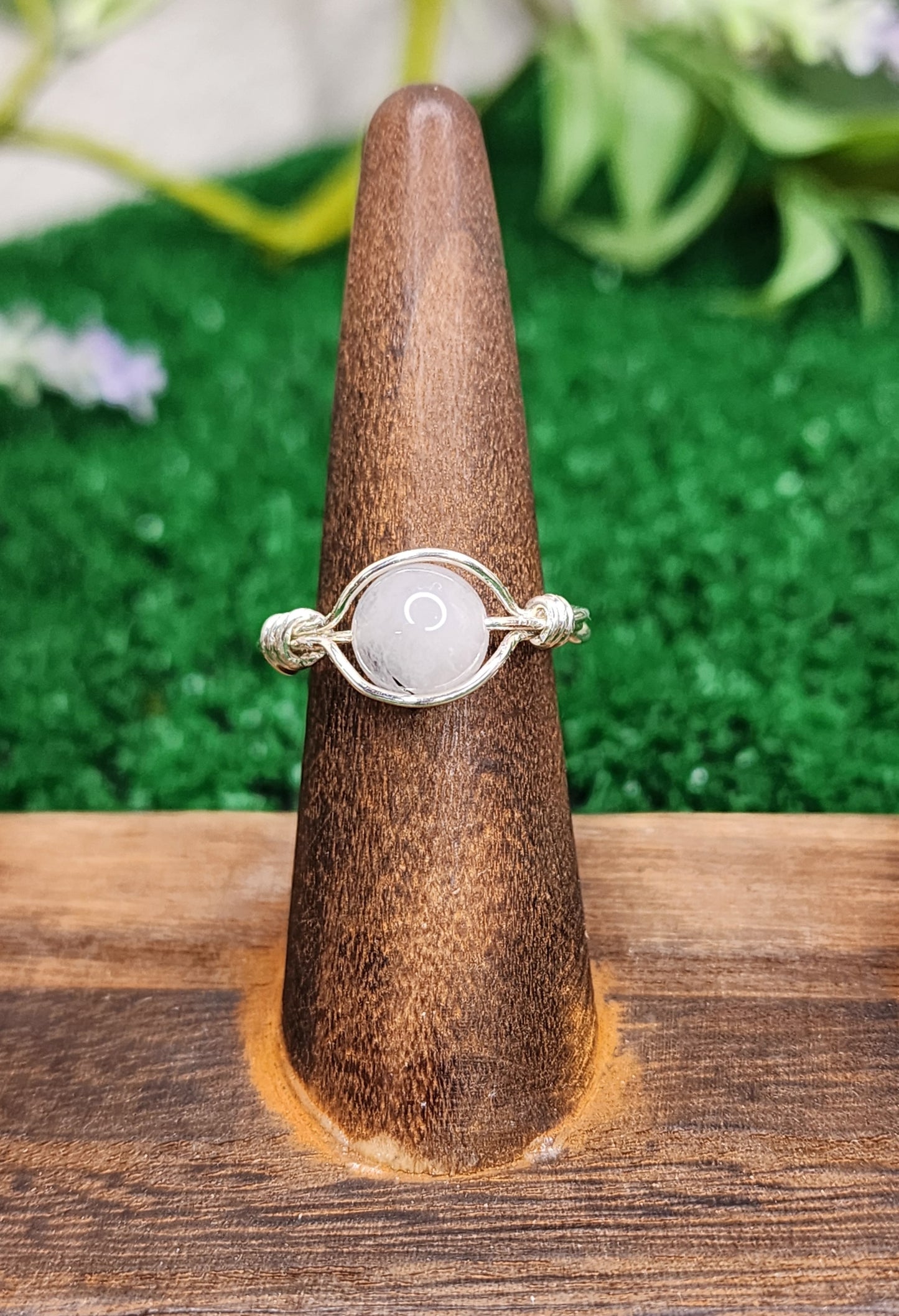 Tourmaline Quartz Wire Wrapped Ring 💎🖤