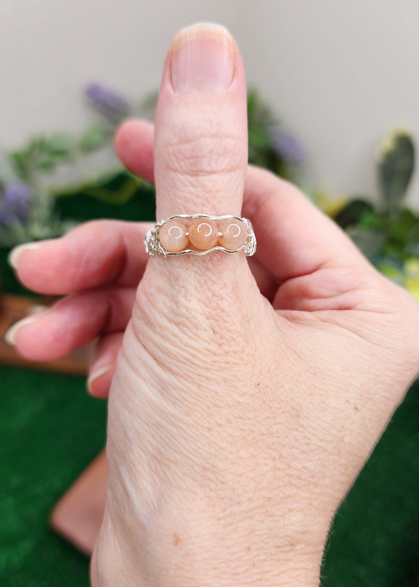 Sunstone Wire Wrapped Ring ☀️