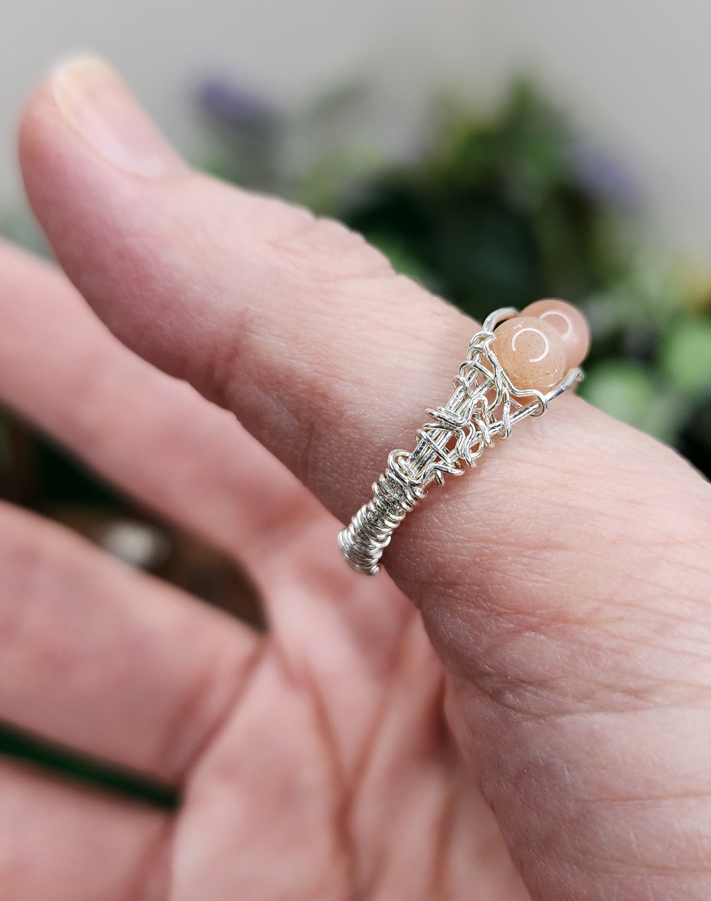 Sunstone Wire Wrapped Ring ☀️