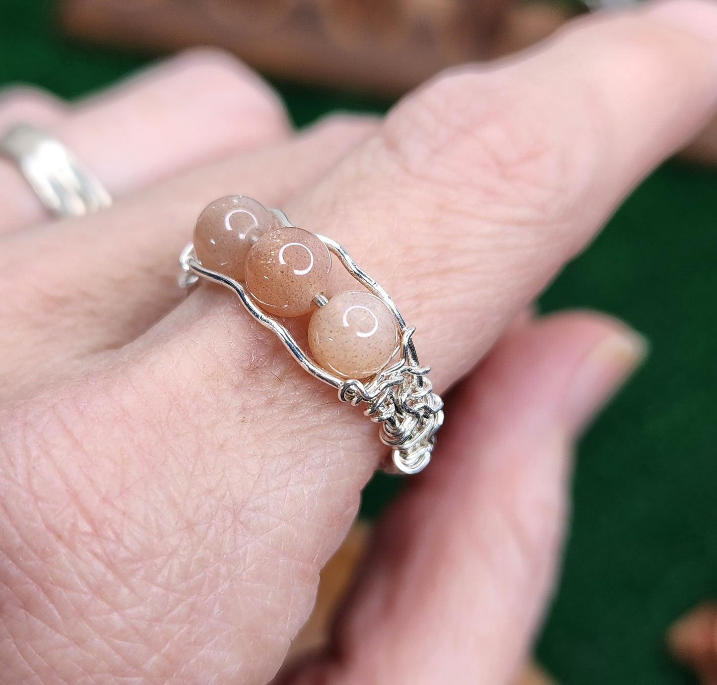 Sunstone Wire Wrapped Ring ☀️