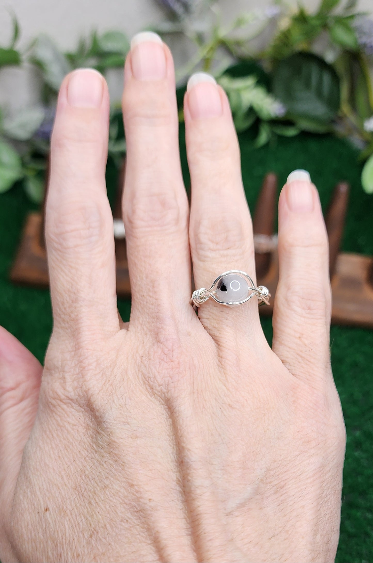 Tourmaline Quartz Wire Wrapped Ring 💎🖤