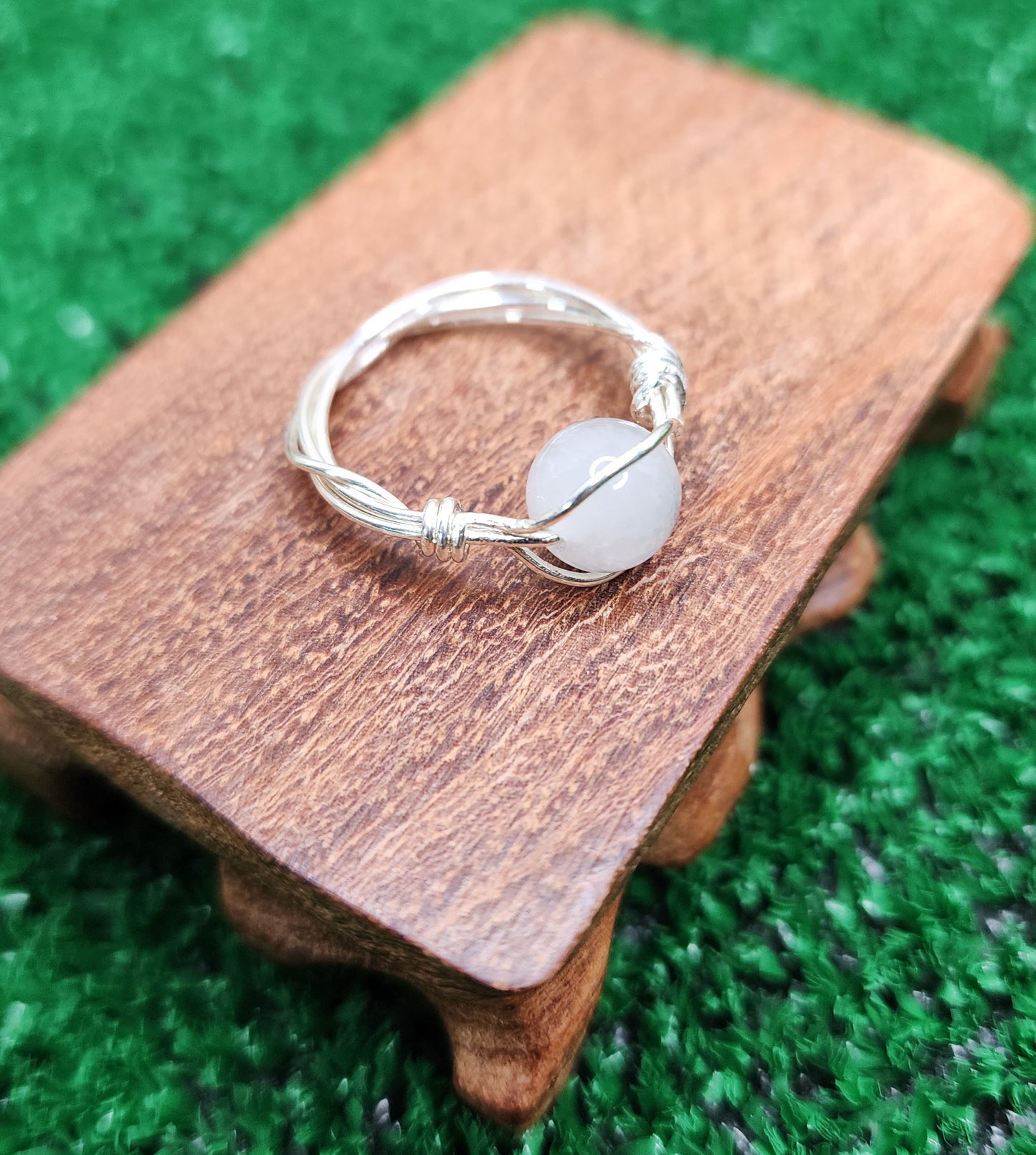 Tourmaline Quartz Wire Wrapped Ring 💎🖤