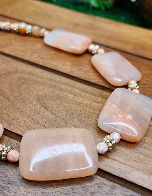 Peach Quartz Necklace 🍑