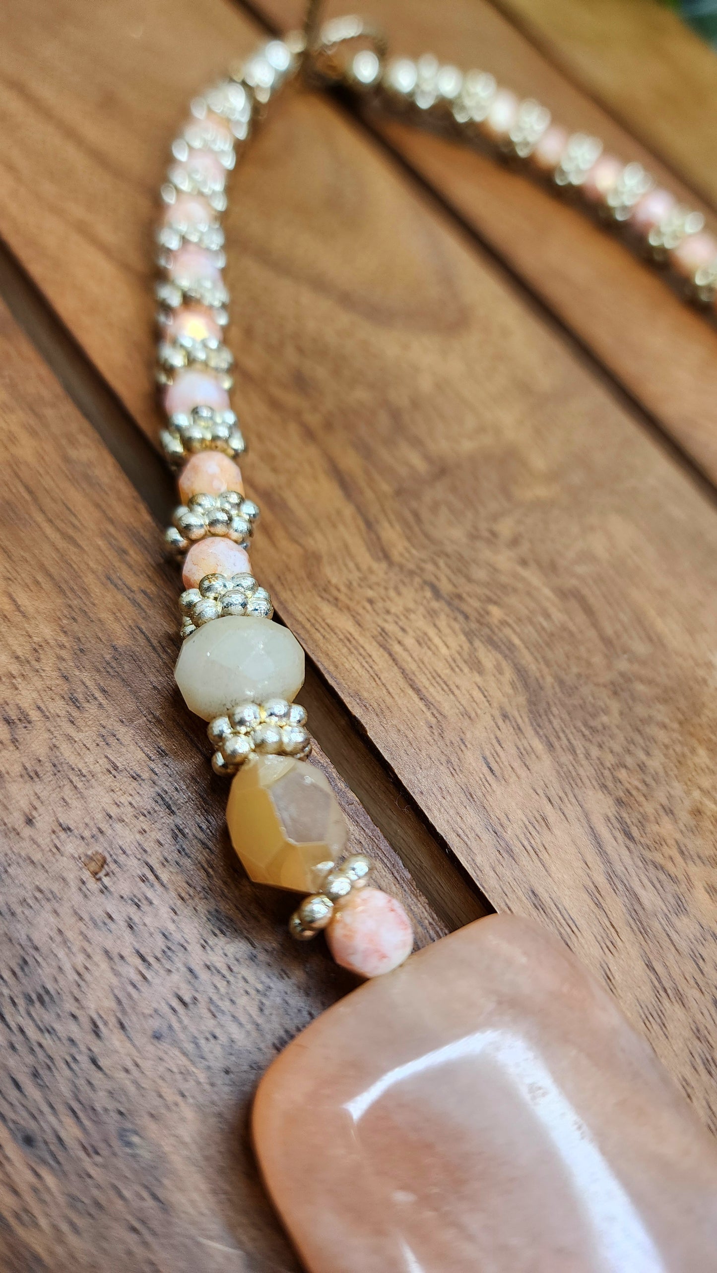 Peach Quartz Necklace 🍑