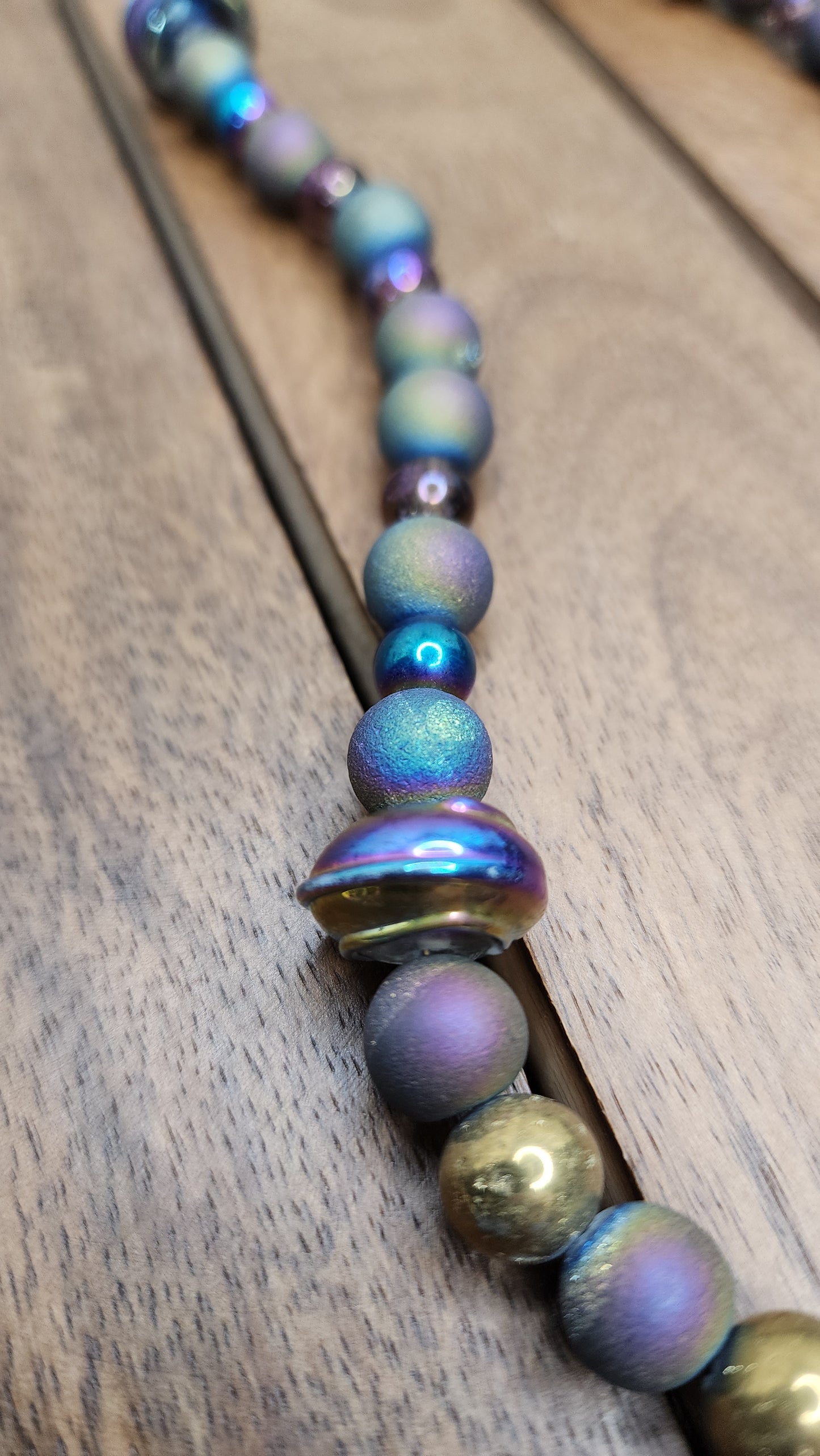 Titanium Aura Druzy Agate Necklace 💫