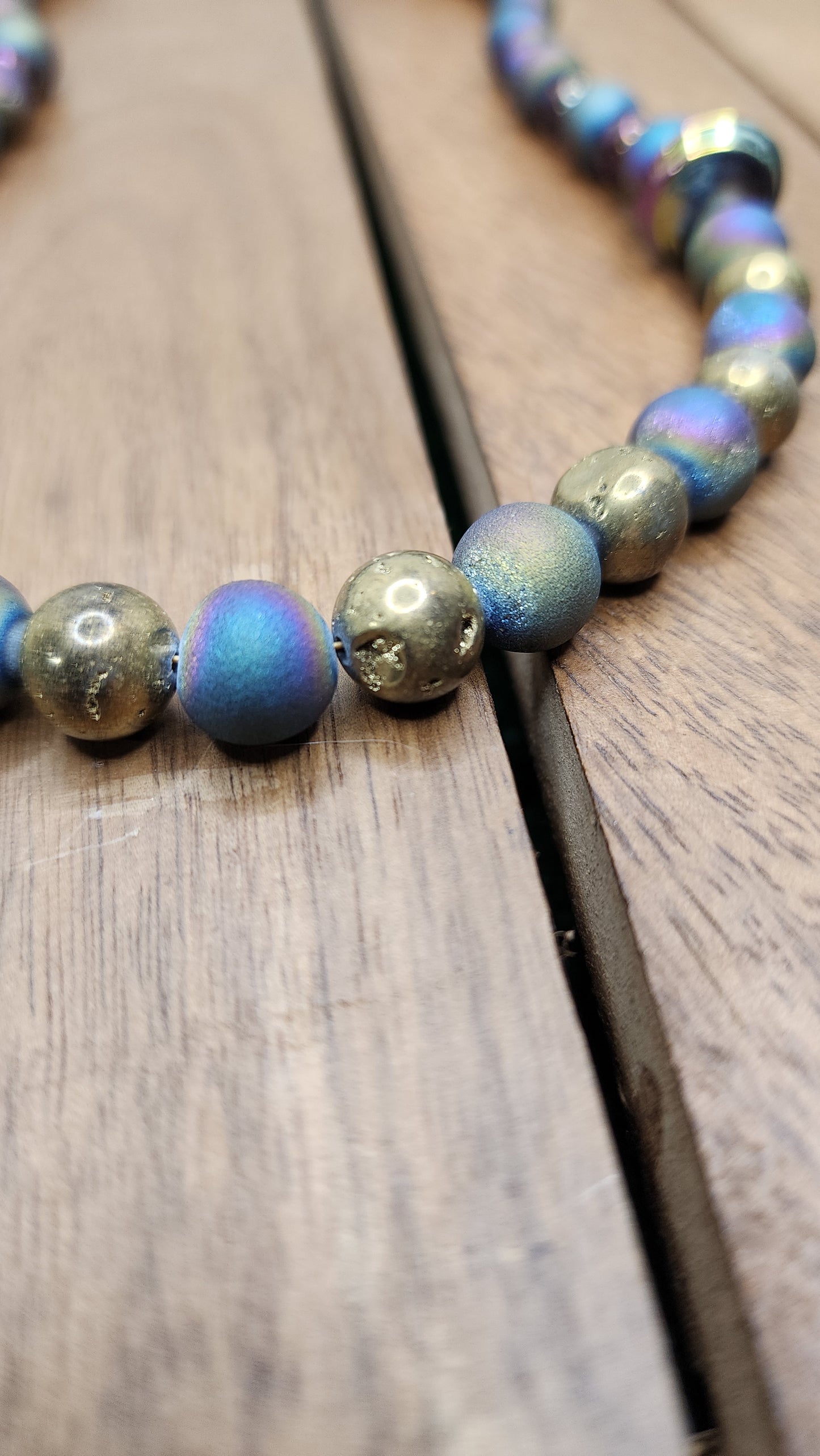 Titanium Aura Druzy Agate Necklace 💫