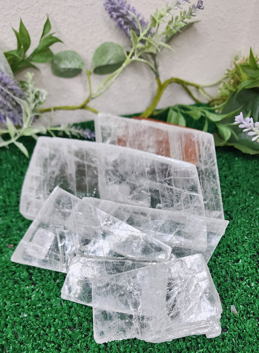 Clear Natural Selenite Slabs