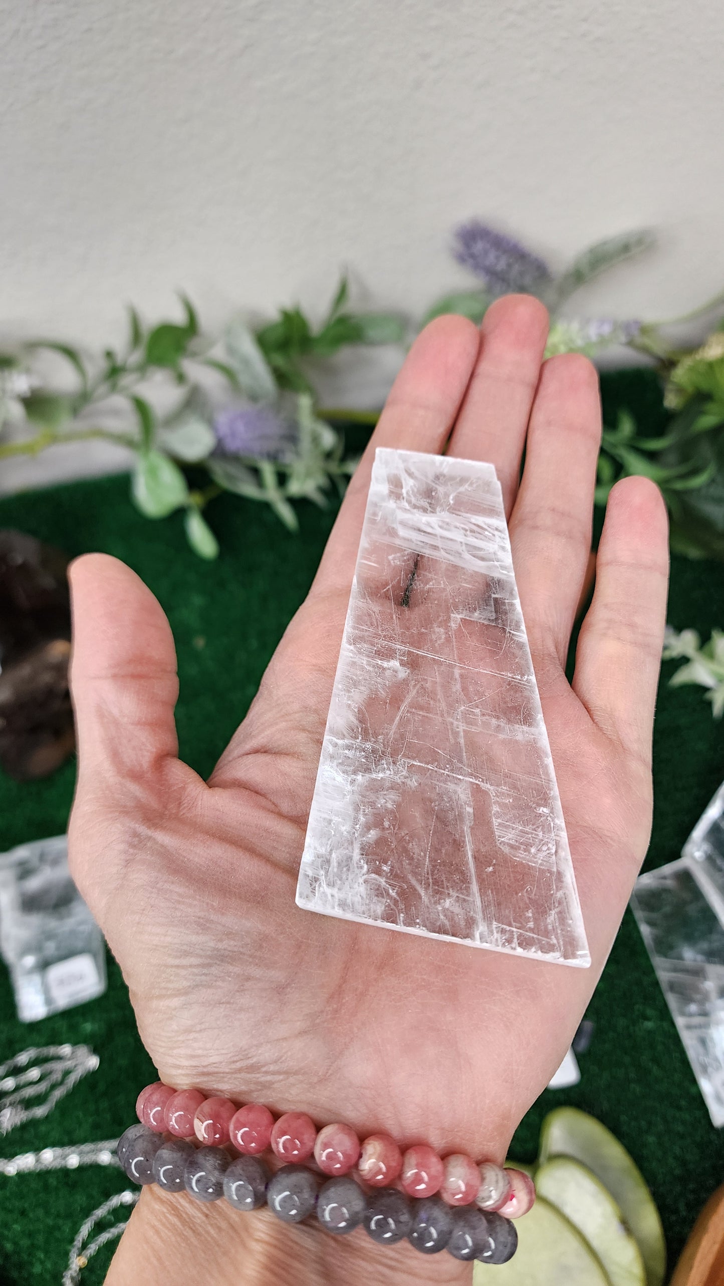 Clear Natural Selenite Slabs