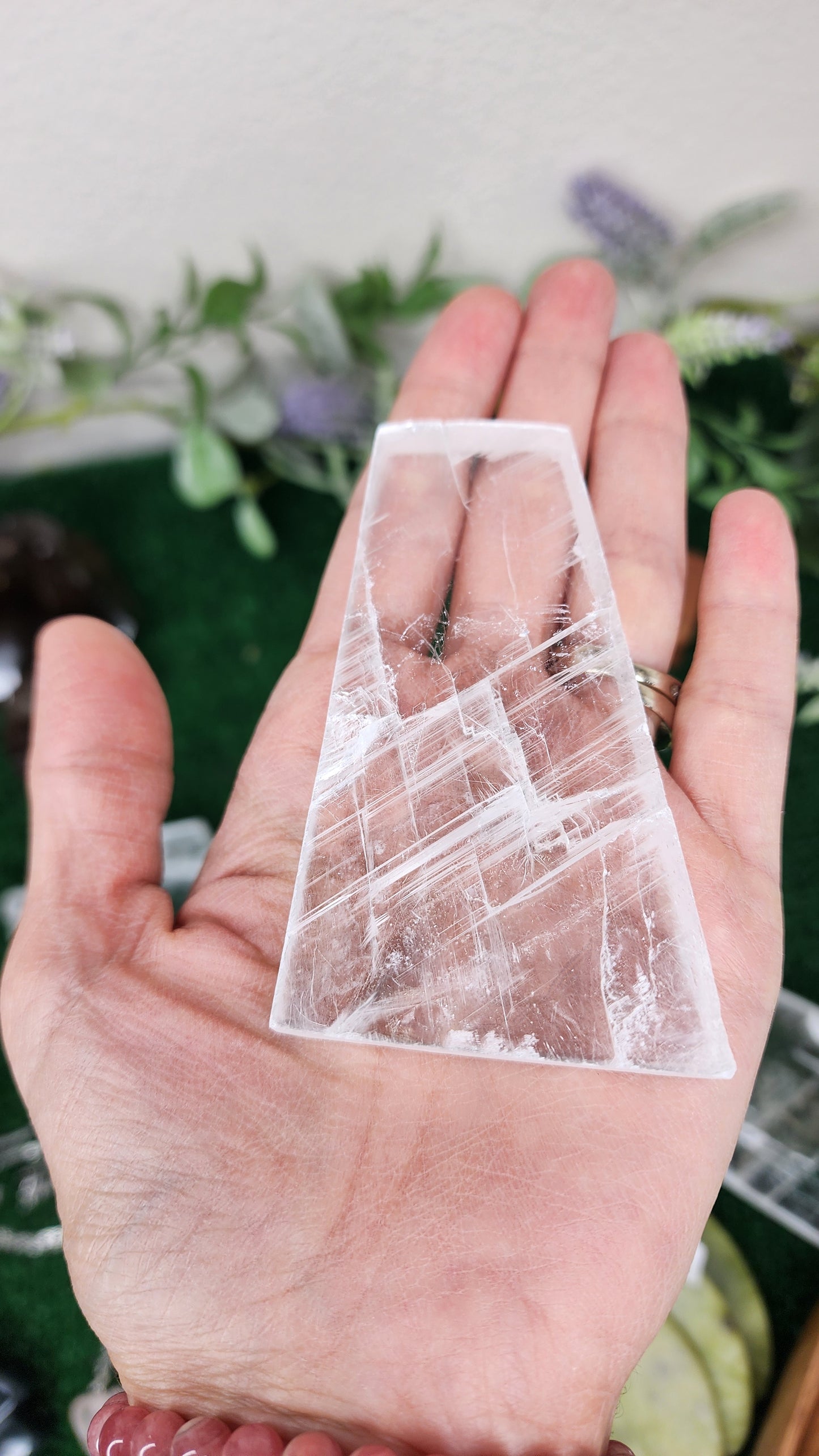 Clear Natural Selenite Slabs