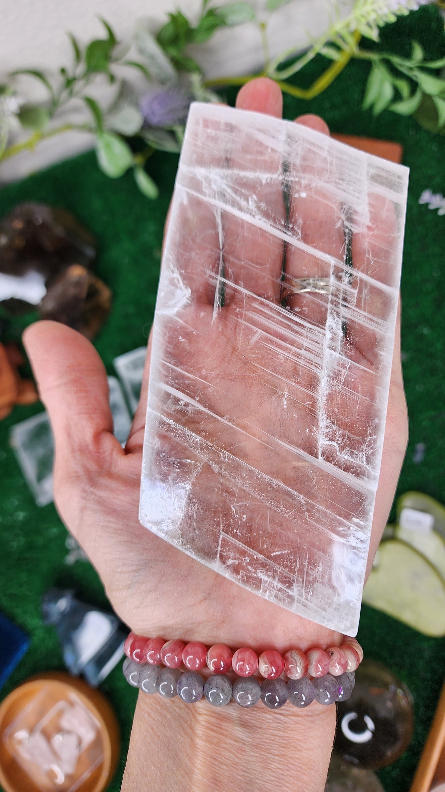 Clear Natural Selenite Slabs