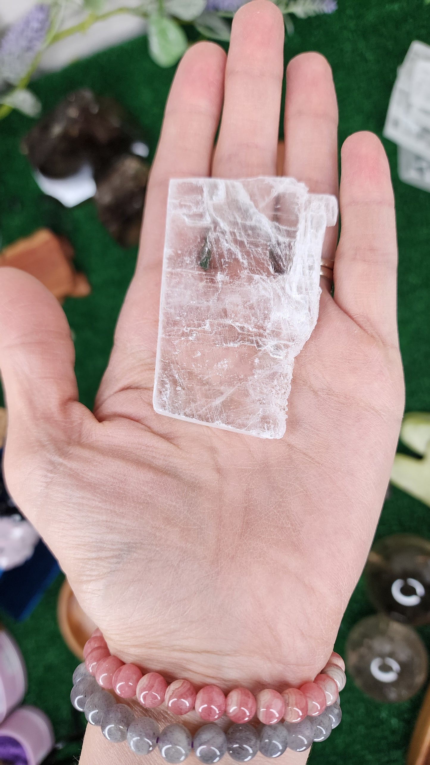 Clear Natural Selenite Slabs